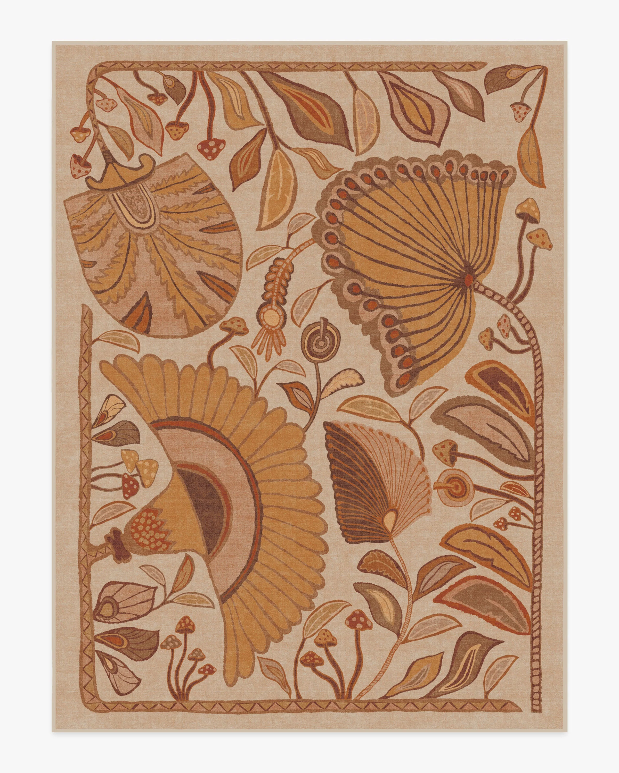 Alice Mellow Yellow Flatwoven Rug by Justina Blakeney