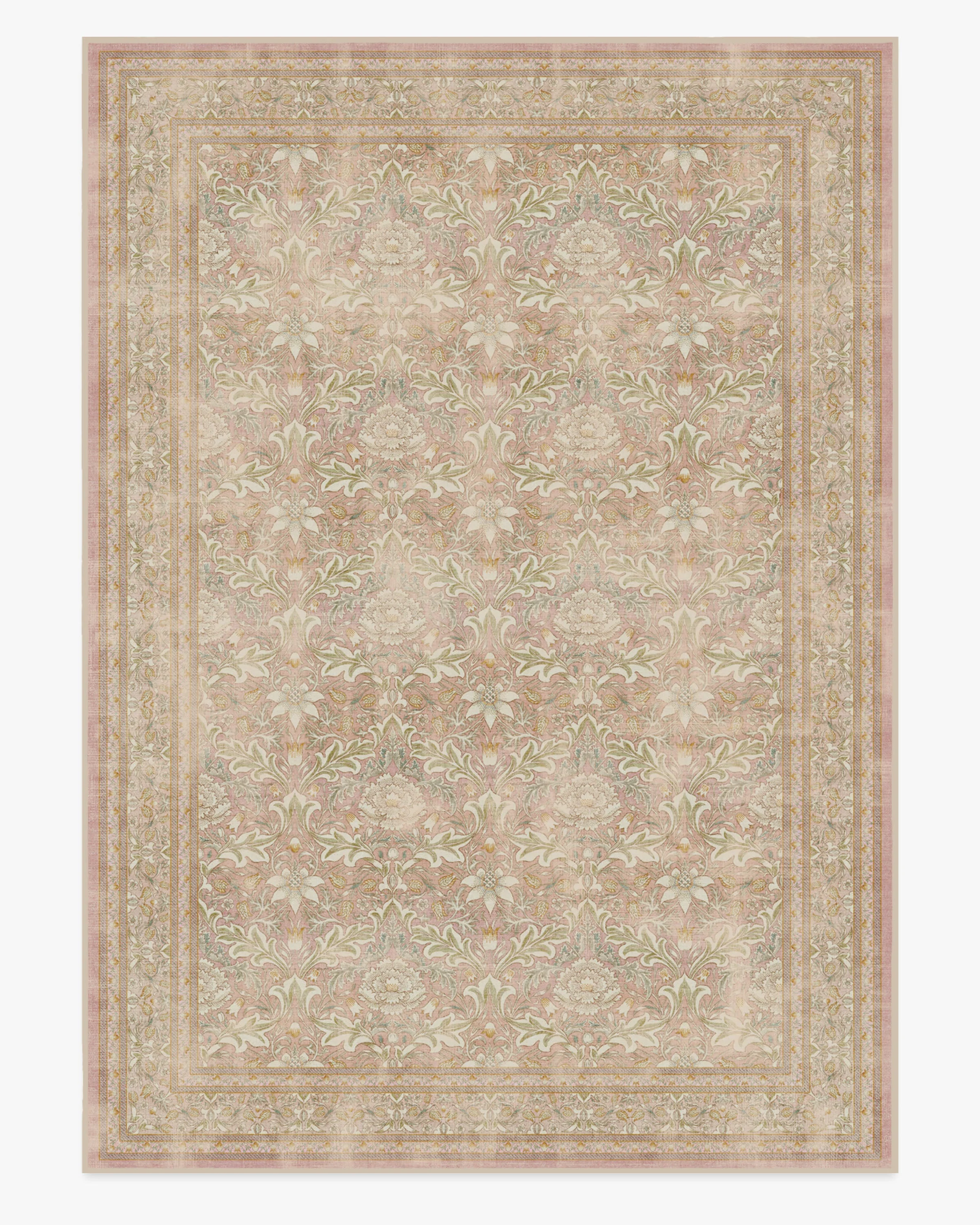 Simply Severn Soft Pink Flatwoven Rug by Morris & Co.