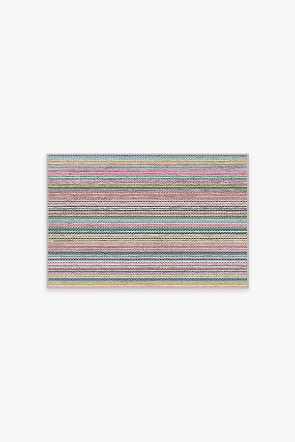 Multi Stripe Polychrome Rug