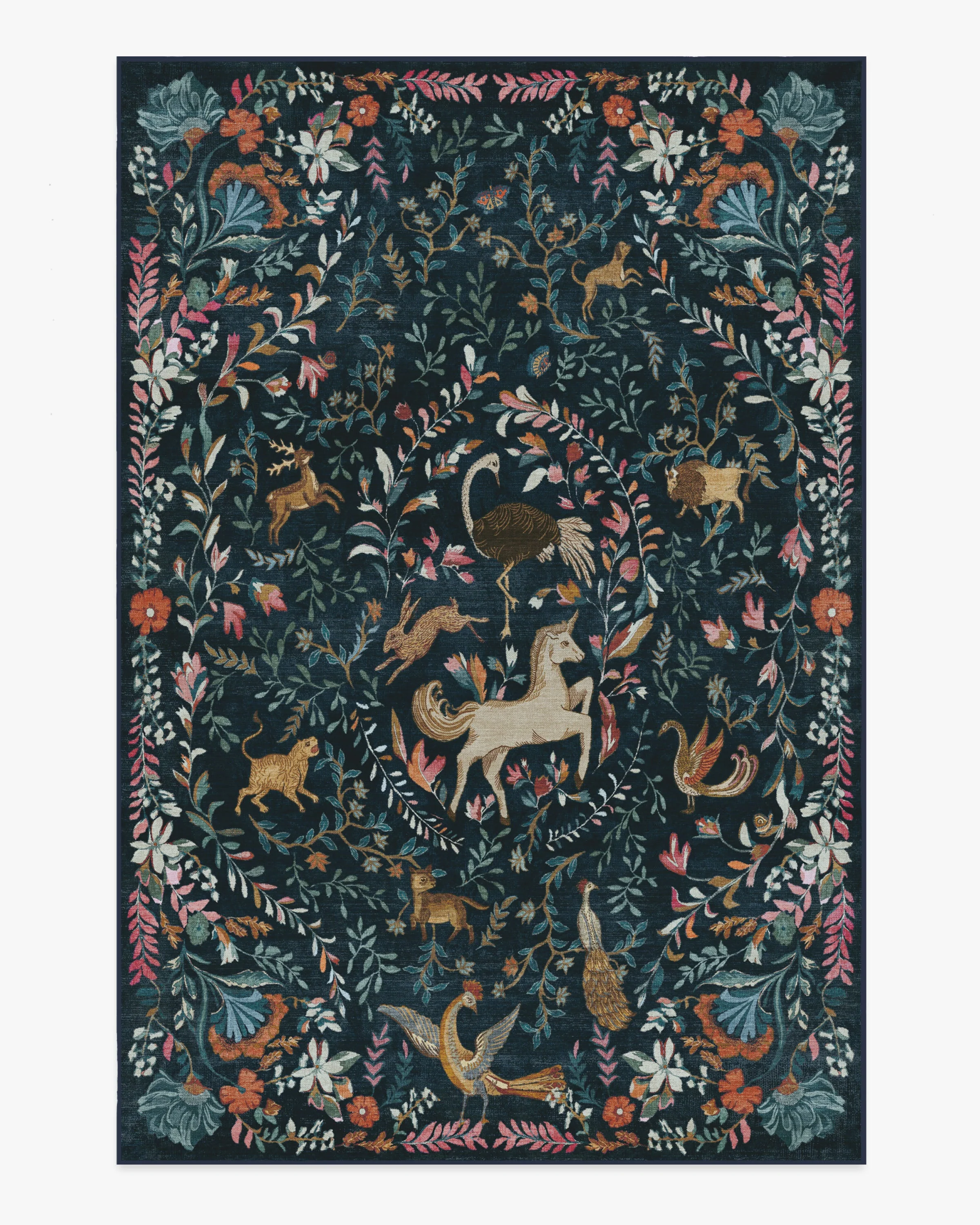 Dreamweaver Blue Multicolor Rug by Iris Apfel