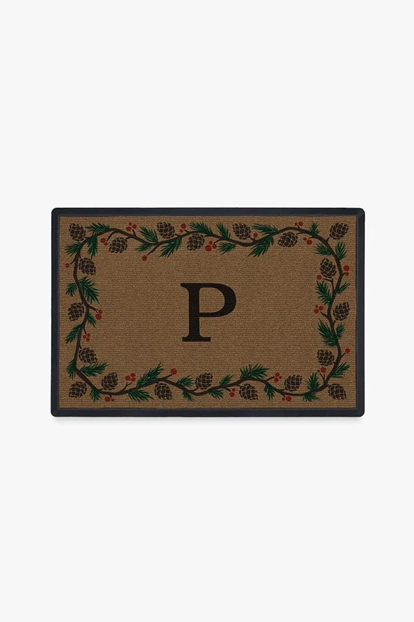 Winter Woods Monogram Doormat