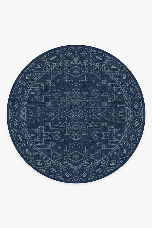 Leelu Navy Blue Flatwoven Rug