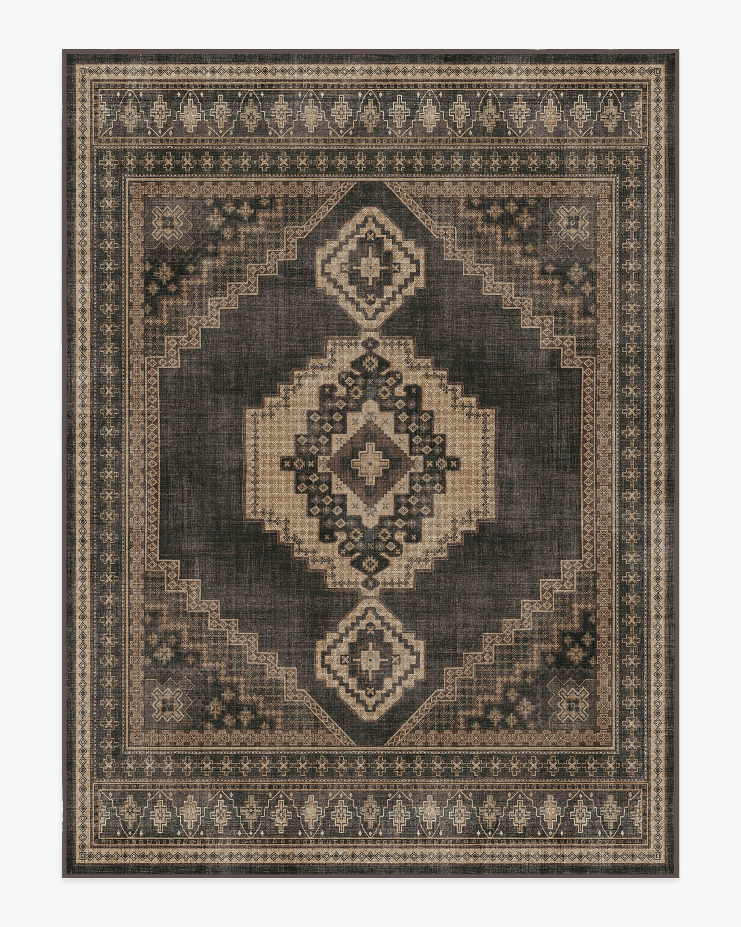 Rayne Charcoal & Tan Flatwoven Rug