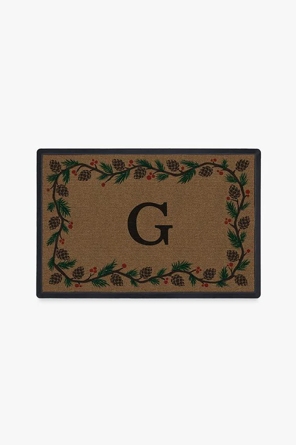 Winter Woods Monogram Doormat
