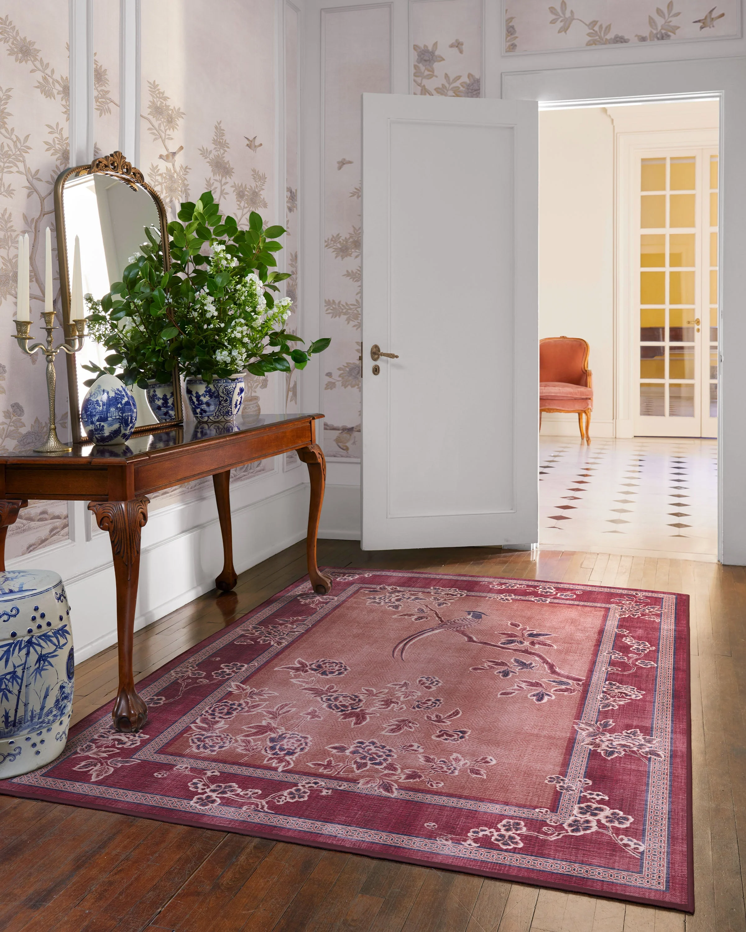 Draper Burgundy Rug by Gracie