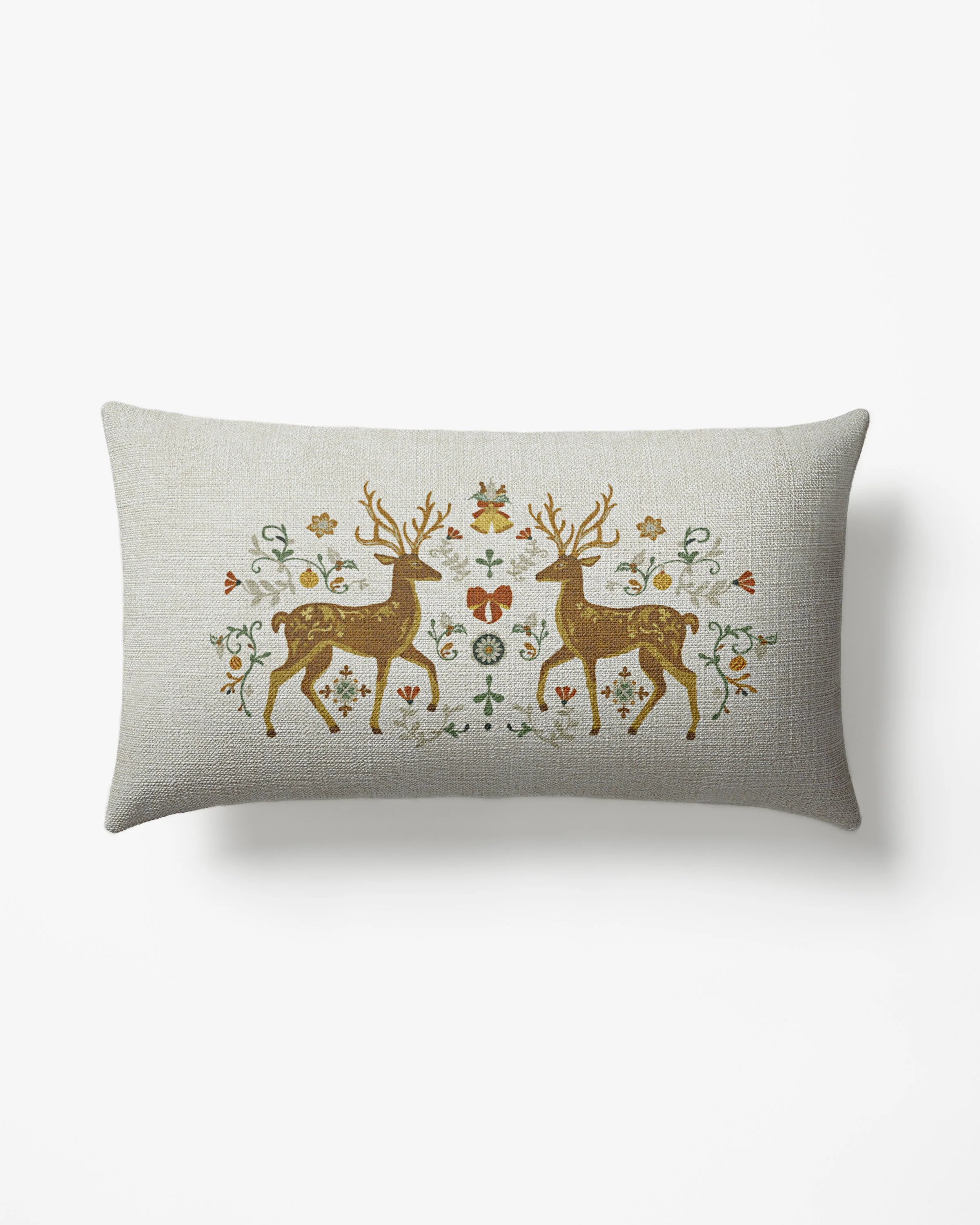 Belle Ivory Woven Throw Pillow