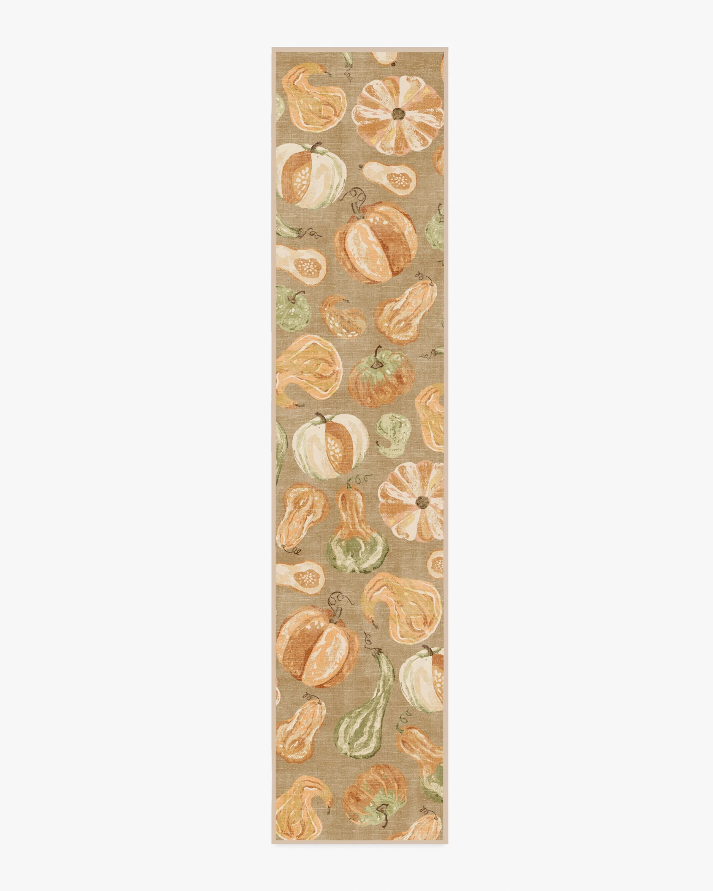 Harvest Veggies Orange & Green Flatwoven Rug