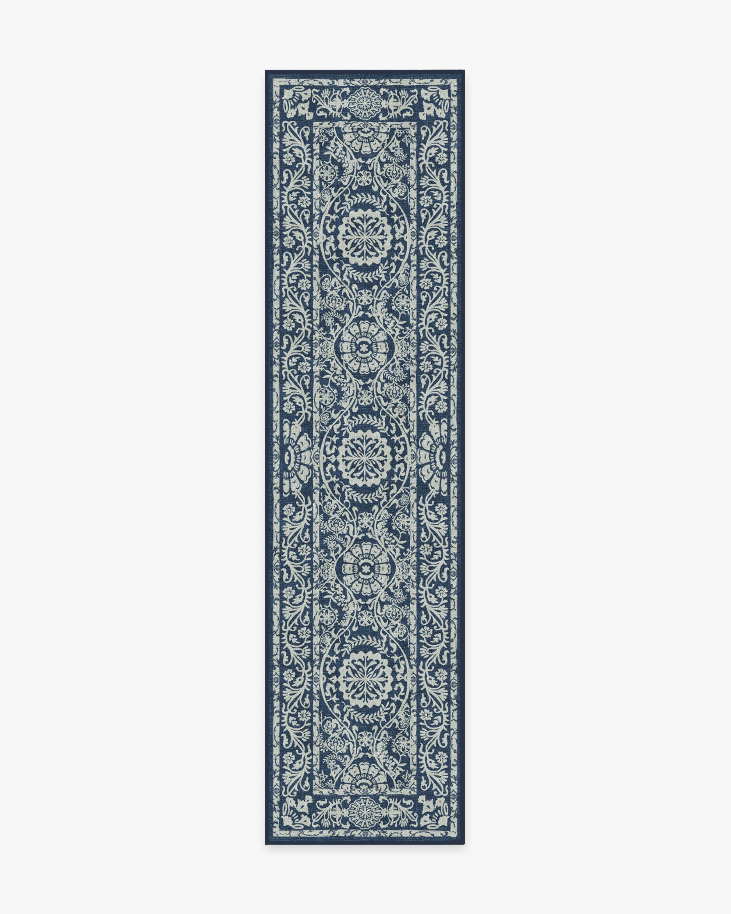 Delphina Navy Blue Flatwoven Rug