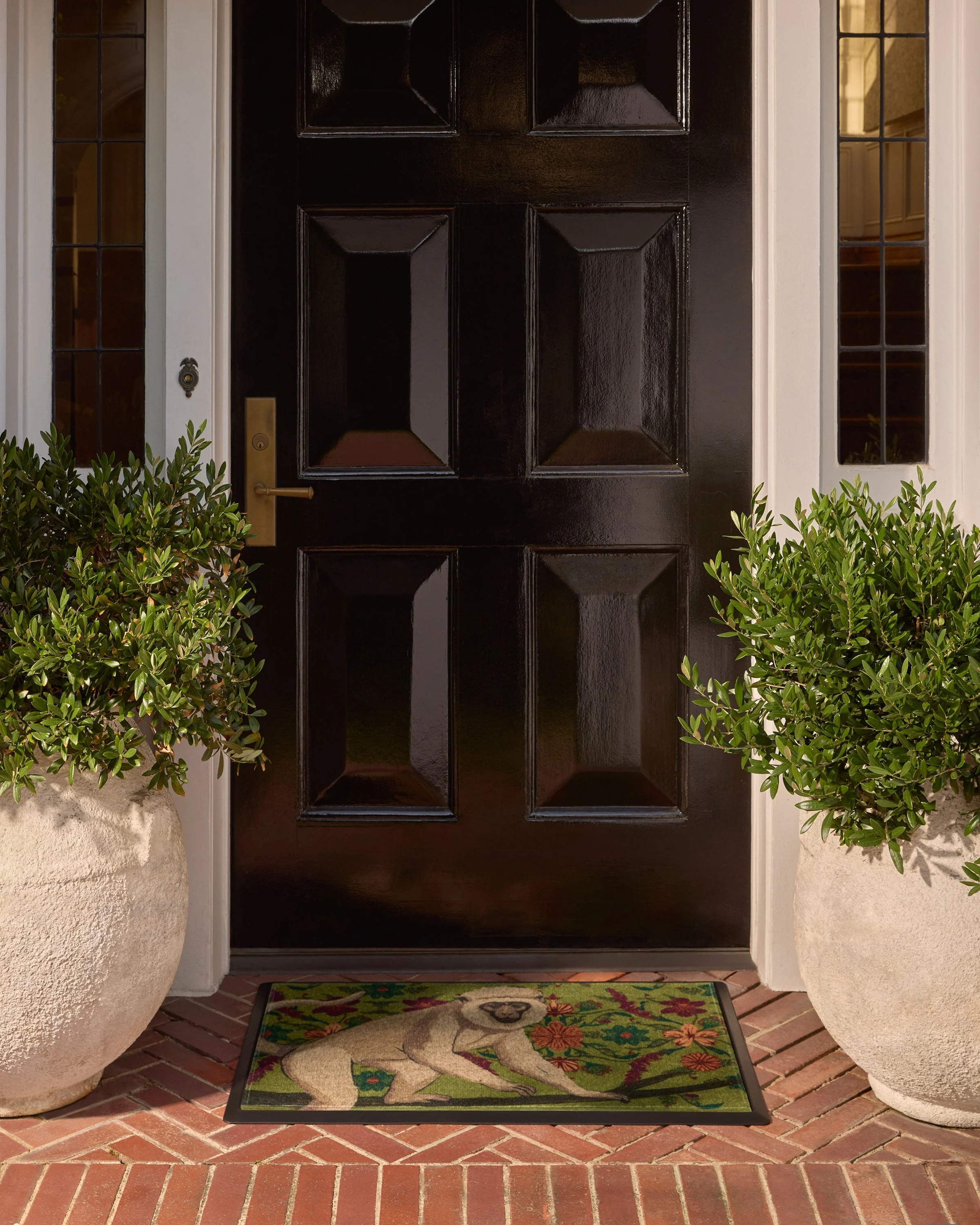 Wise Friend Moss Green Doormat by Iris Apfel