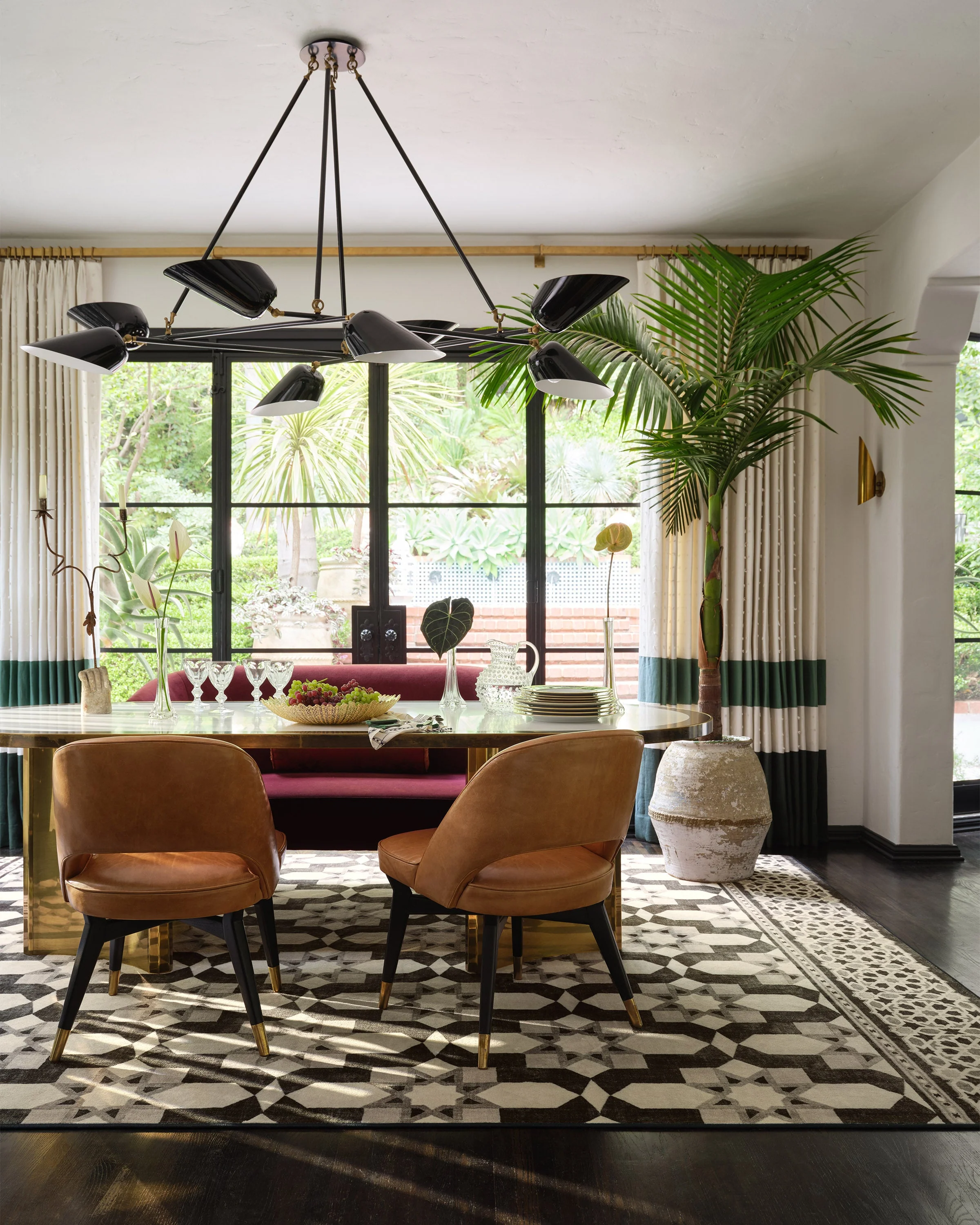 Emir Black & Ivory Flatwoven Rug by Martyn Lawrence Bullard