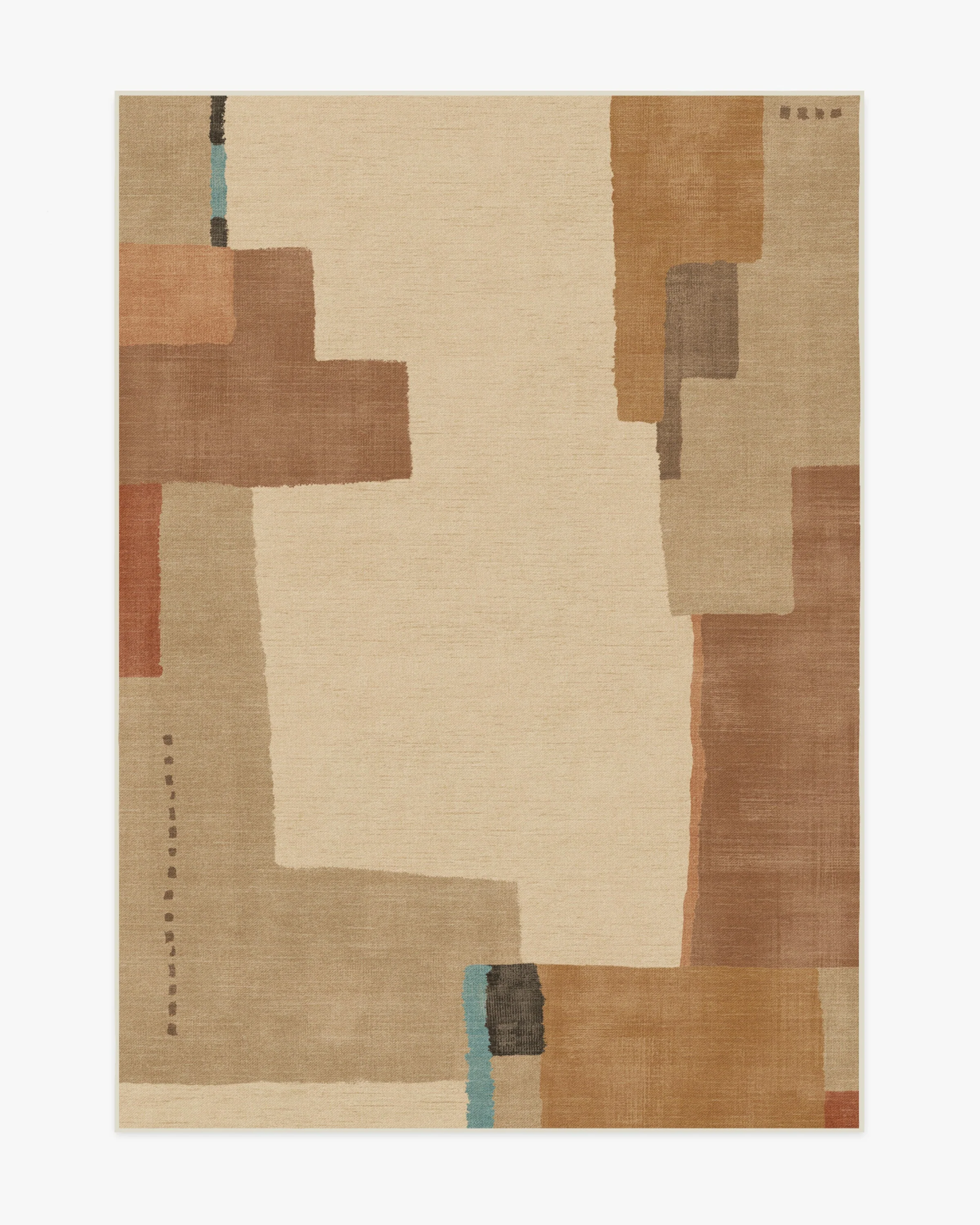 Ananda Natural Pop Flatwoven Rug by Architectural Digest