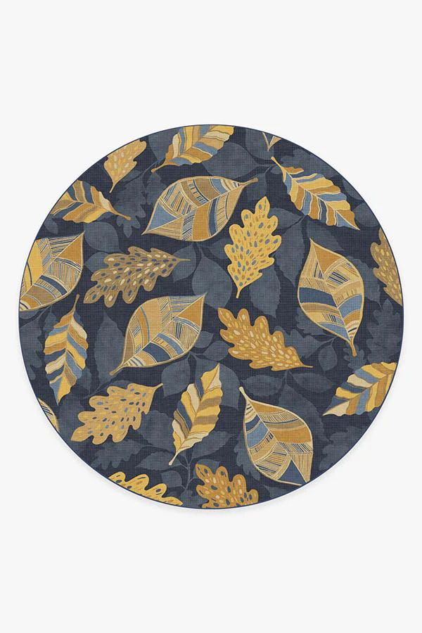 Aurelia Navy Gold Flatwoven Rug