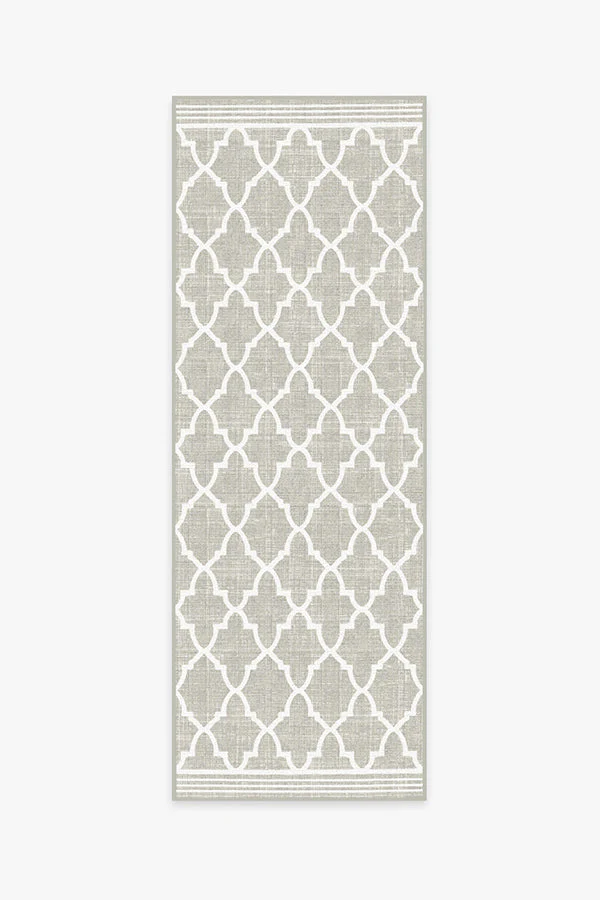 Varia Trellis Stone Outdoor Rug