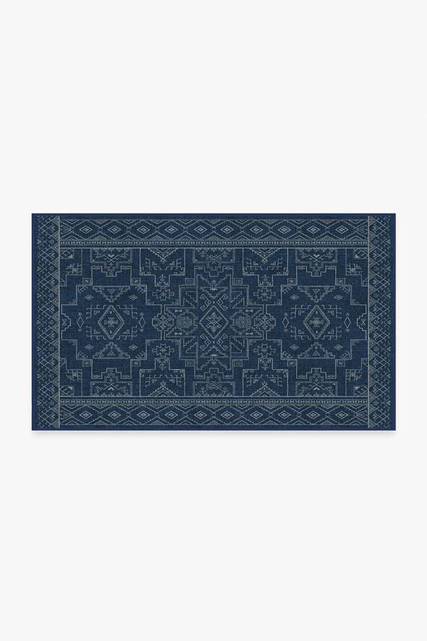 Leelu Navy Blue Flatwoven Rug