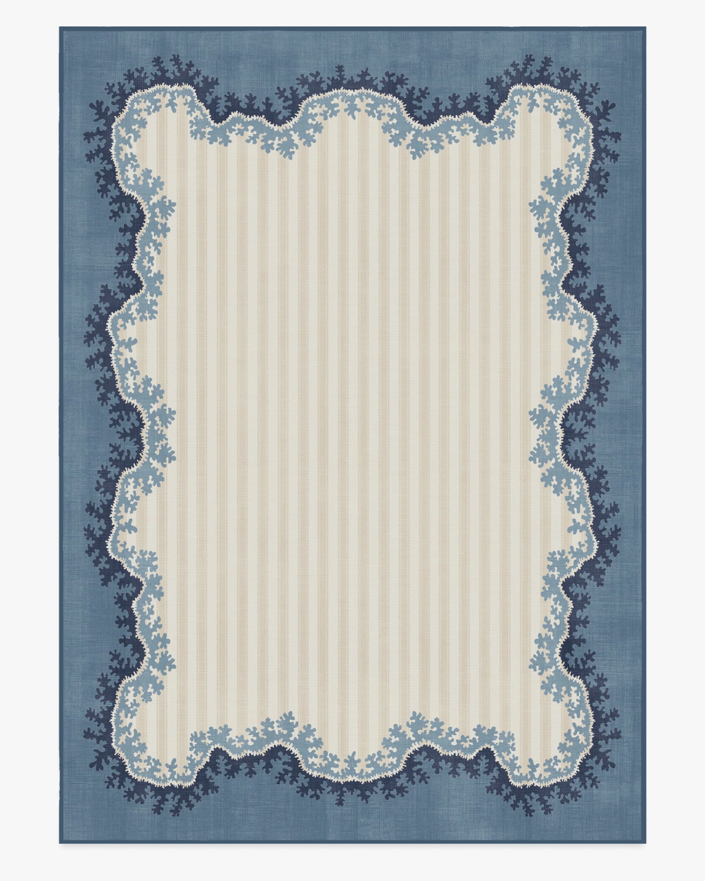 Oxbow Indigo Flatwoven Rug by Sanderson
