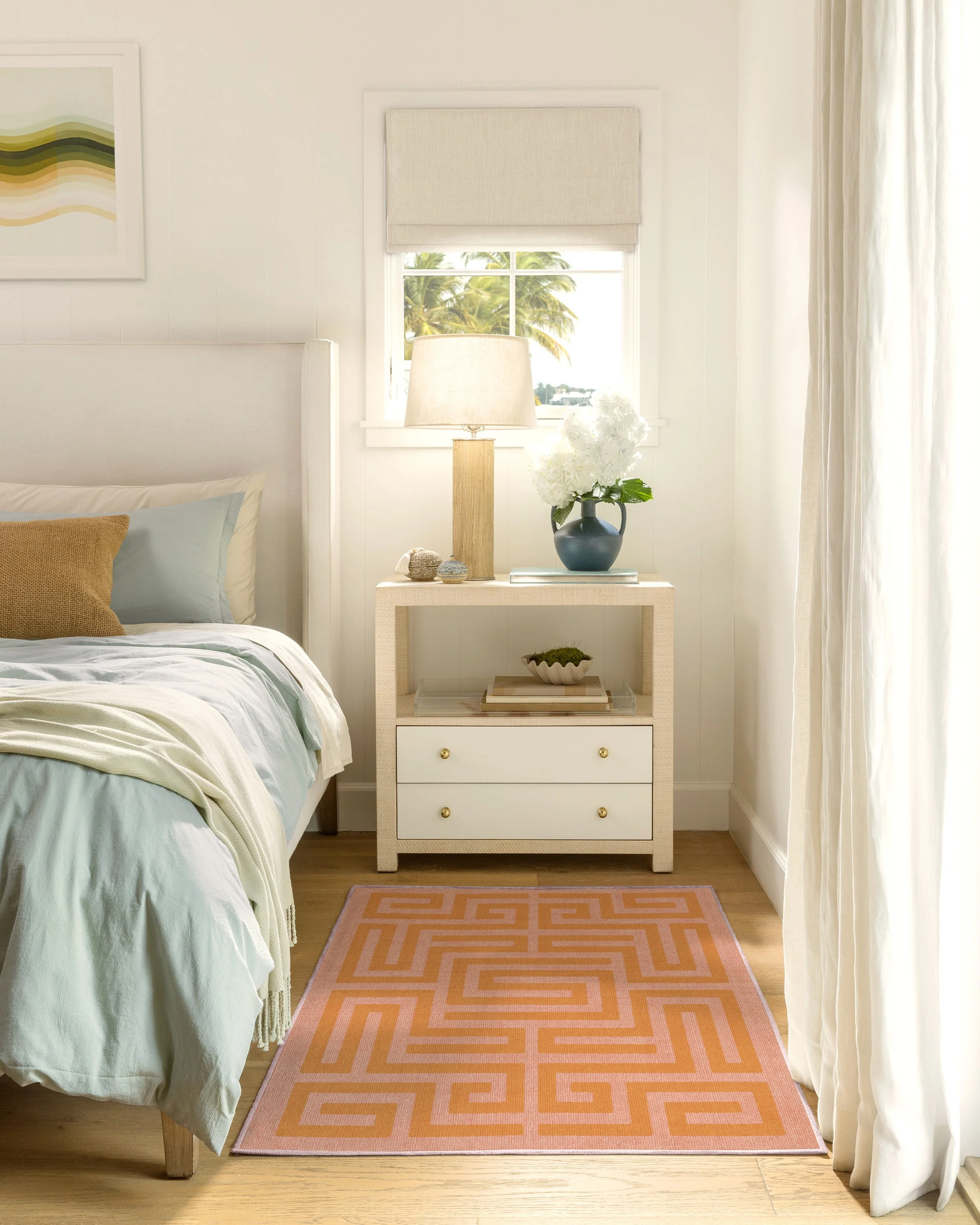 Maze Pink & Orange Rug