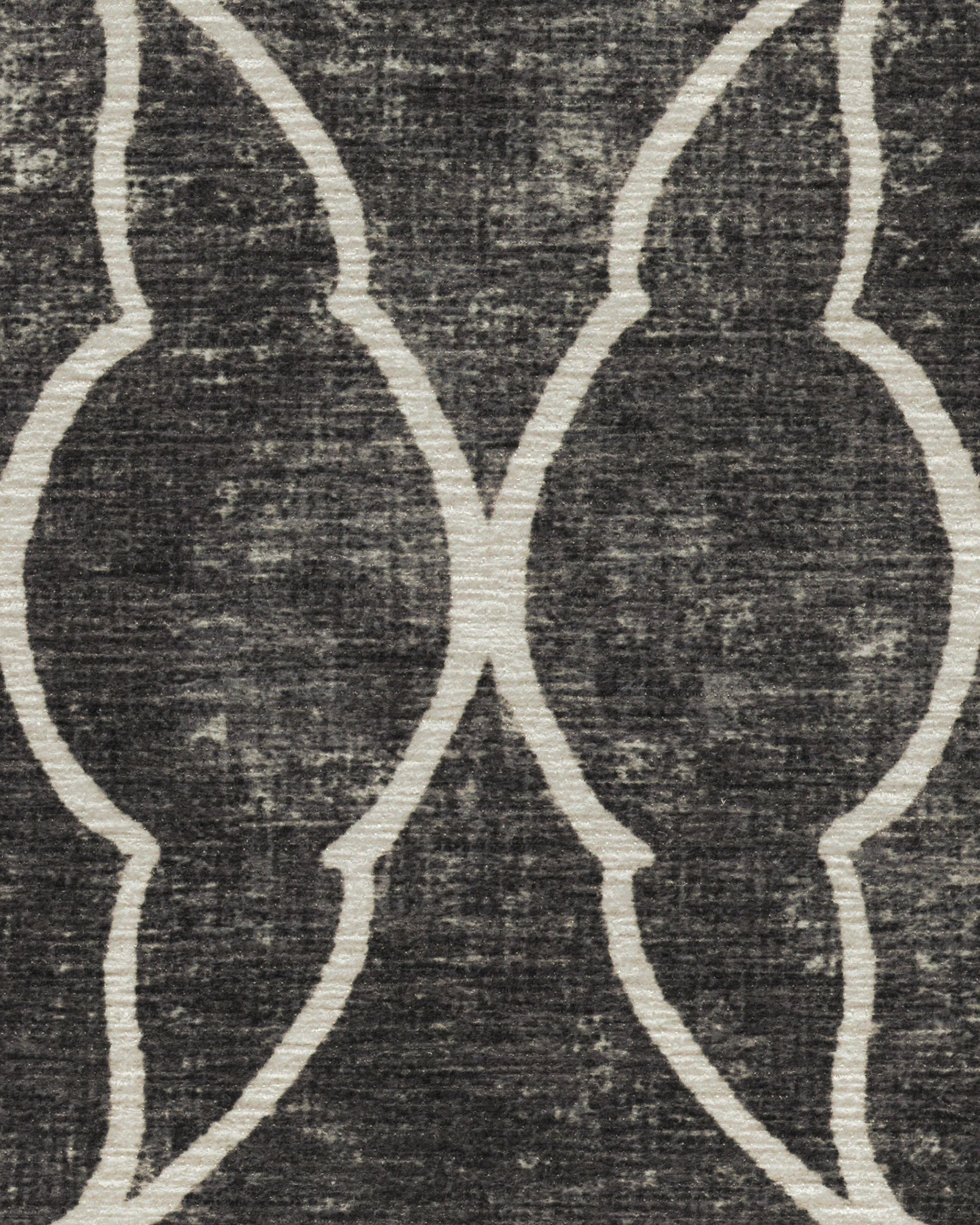 Grogu™ Trellis Black Flatwoven Rug