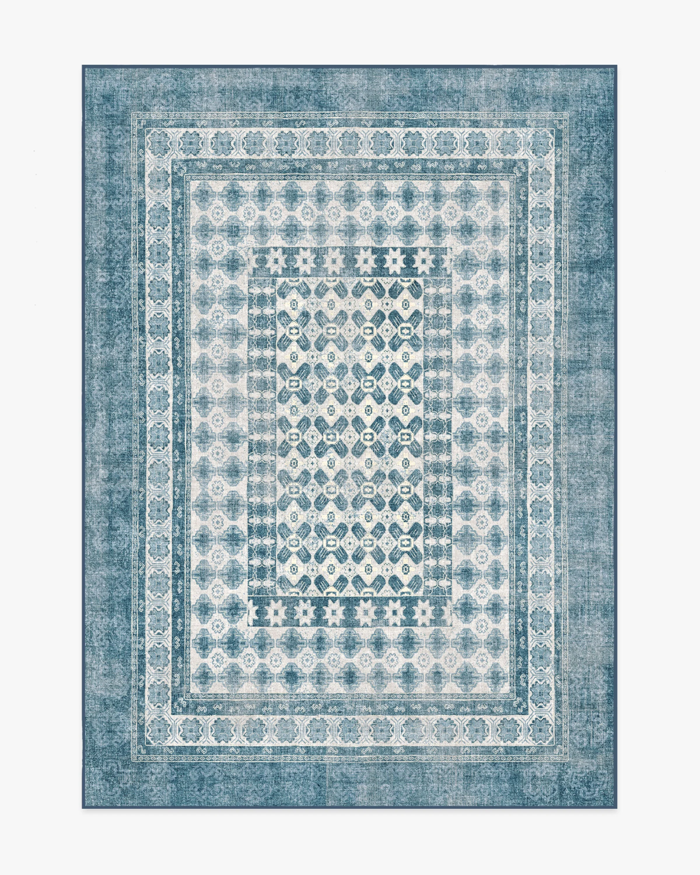 Cyrus Ocean & Ivory Outdoor Rug