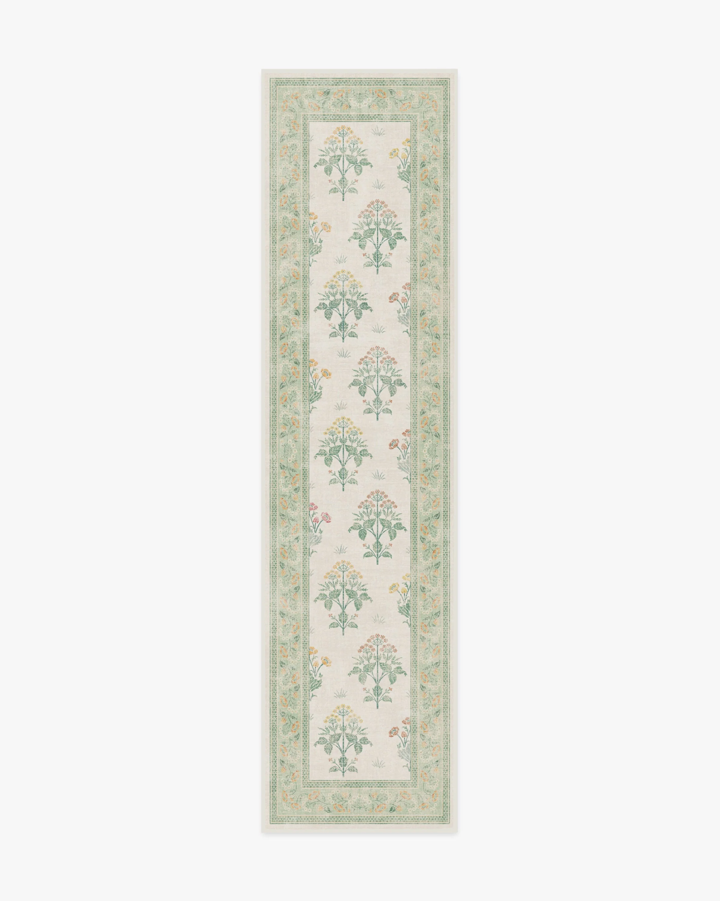 Meadow Sweet Ivory & Green Rug by Morris & Co.