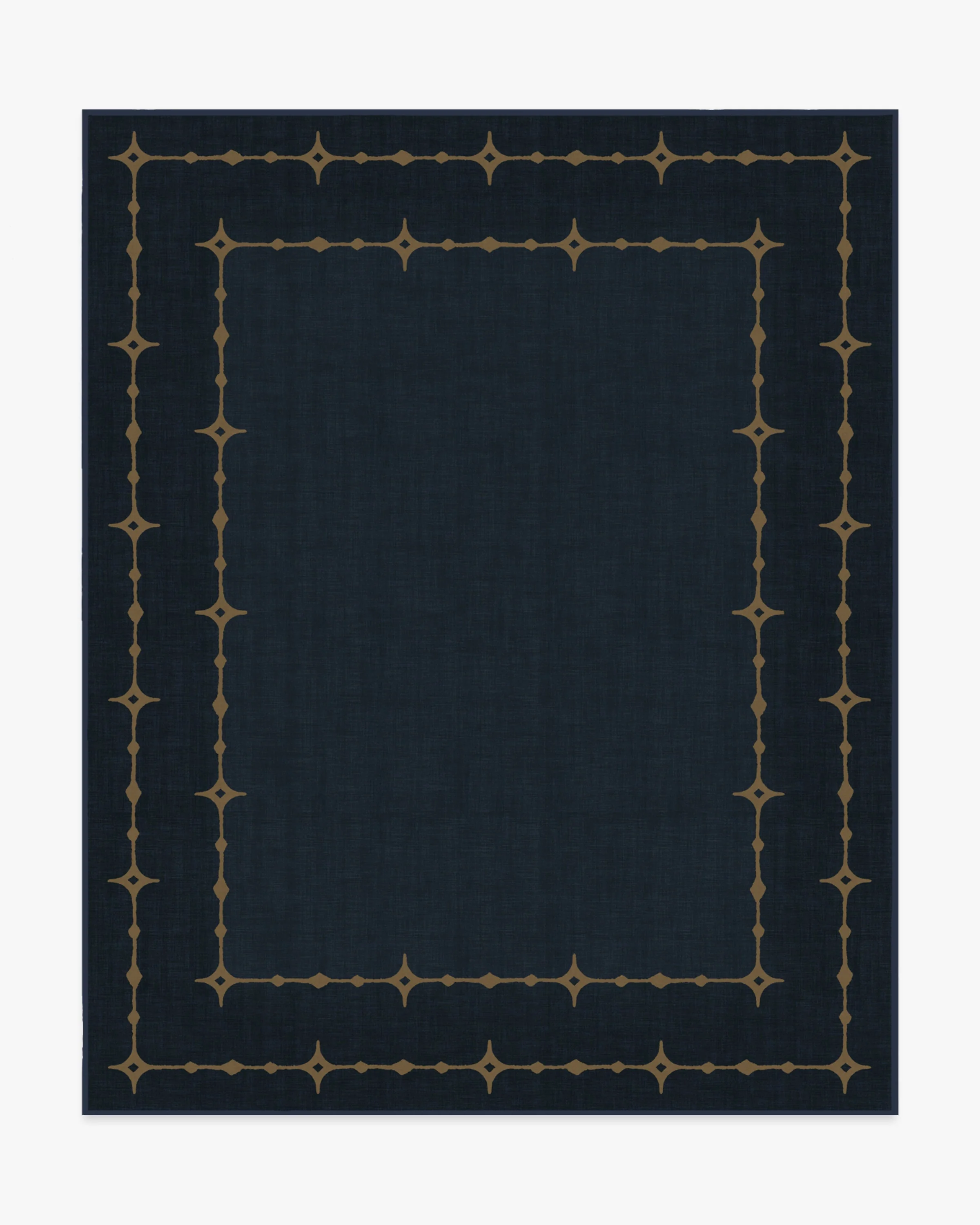 Sparkle Border Dark Navy Rug