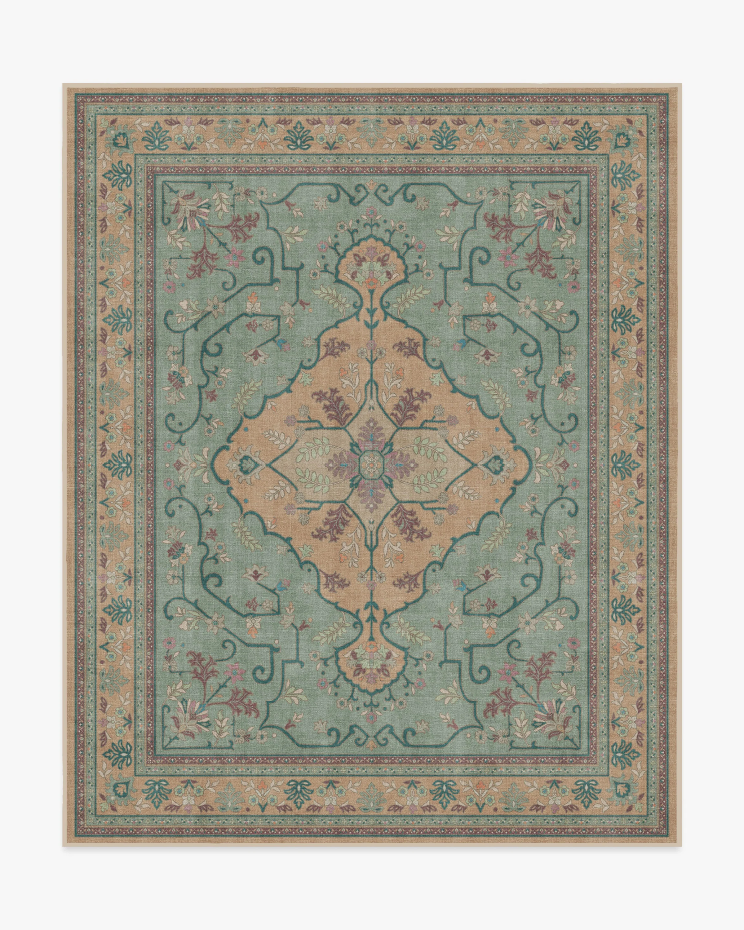 Tallulah Natural Jade Flatwoven Rug
