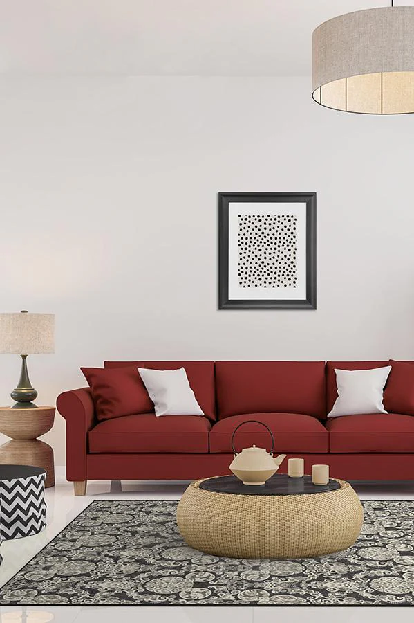 Mickey Damask Charcoal Rug