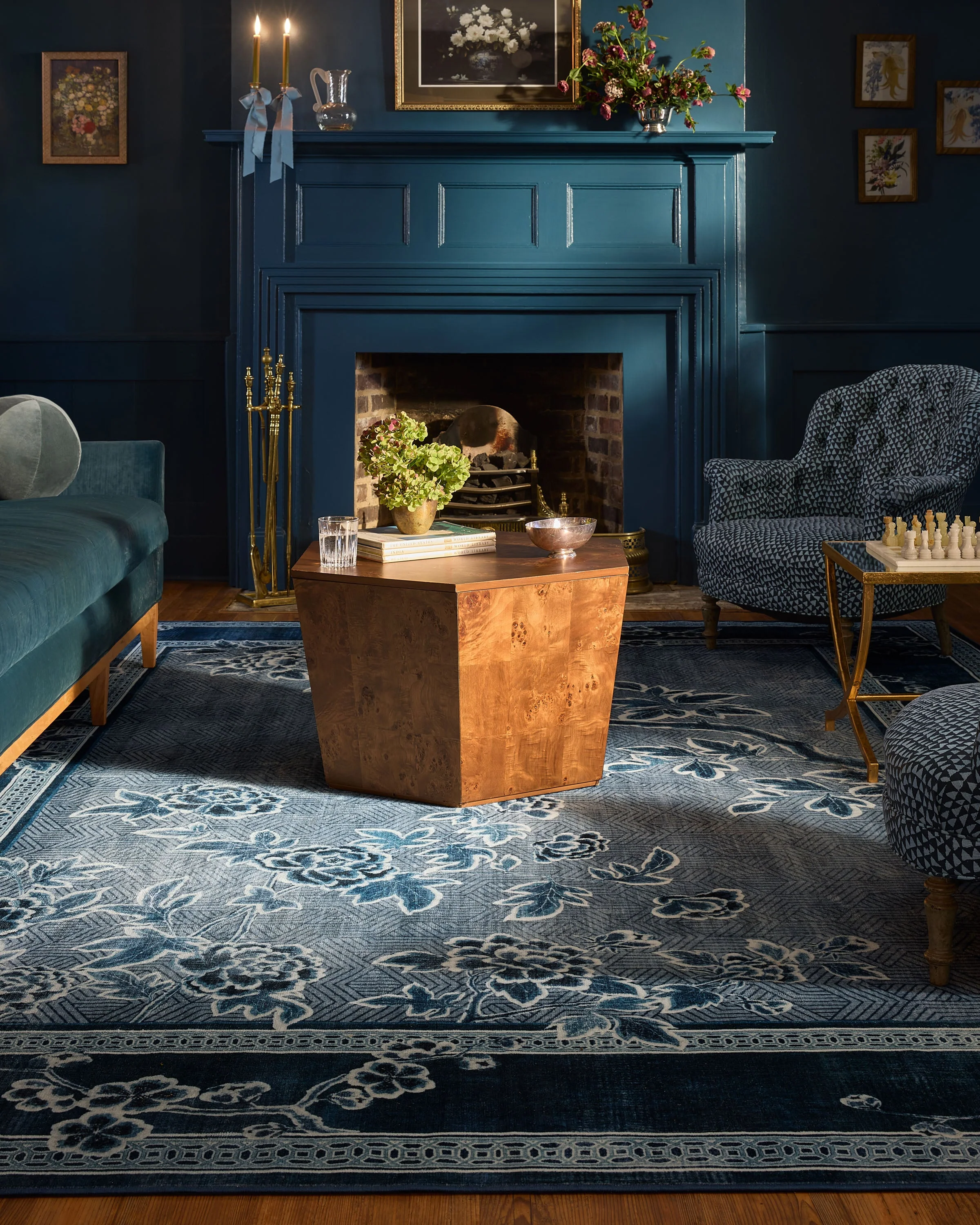Draper Blue Rug by Gracie
