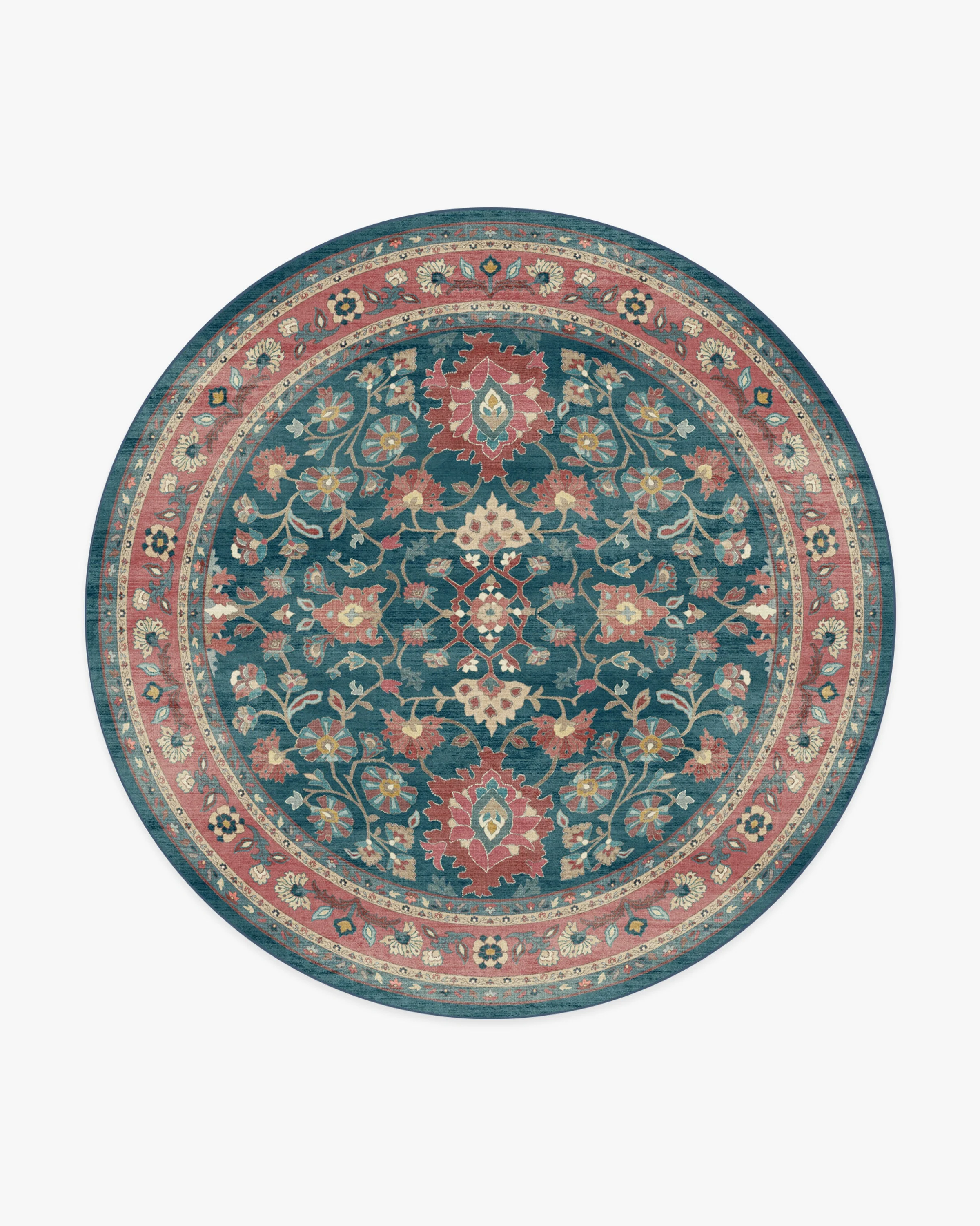 Calabria Navy & Cayenne Rug