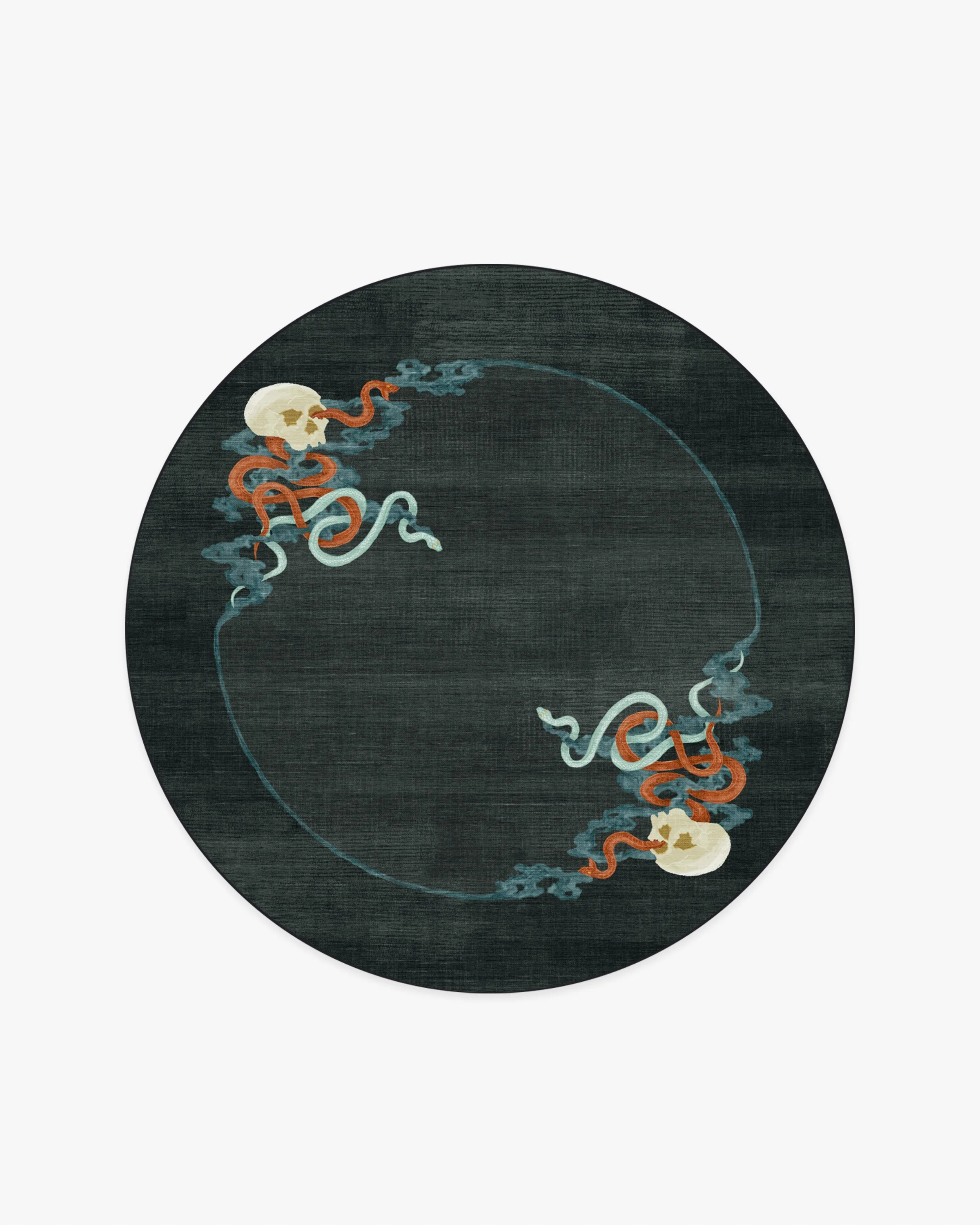 Serpentine Charcoal Flatwoven Rug