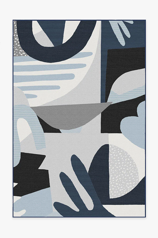 Medley Blue & Grey Outdoor Rug