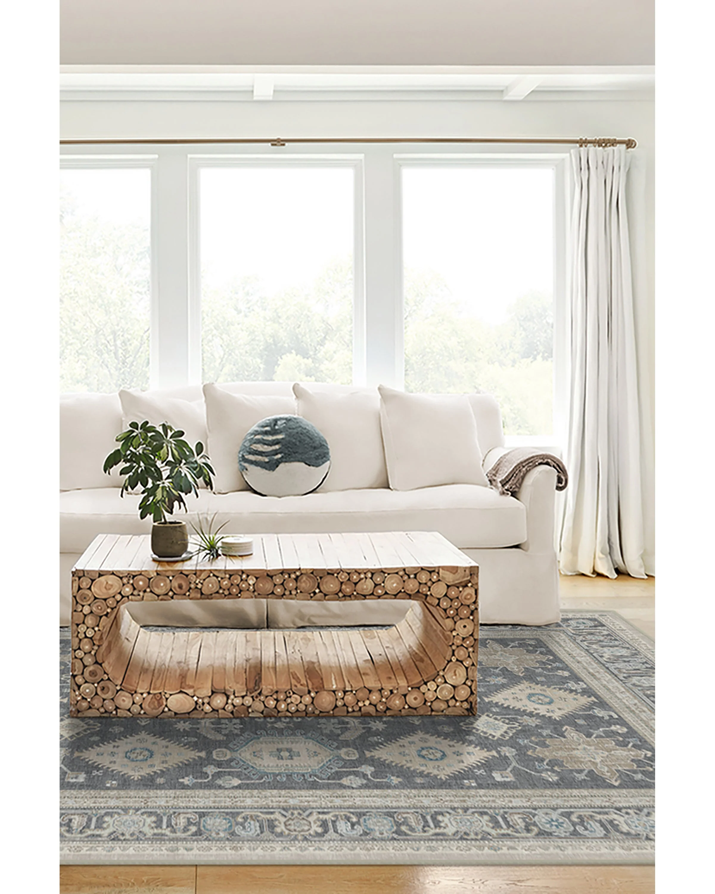 Cambria Abalone Flatwoven Rug