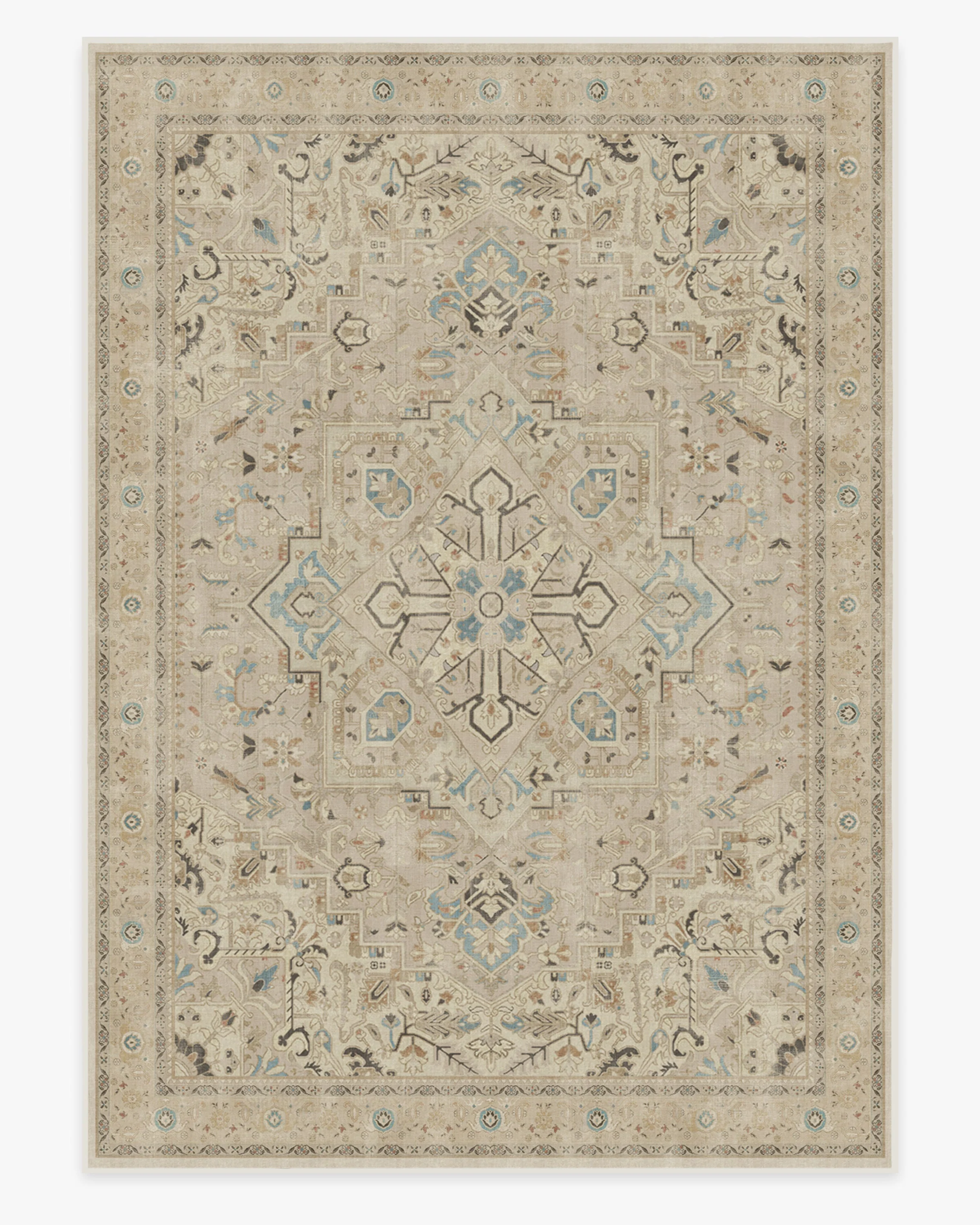 Kamran Ivory Opal Rug