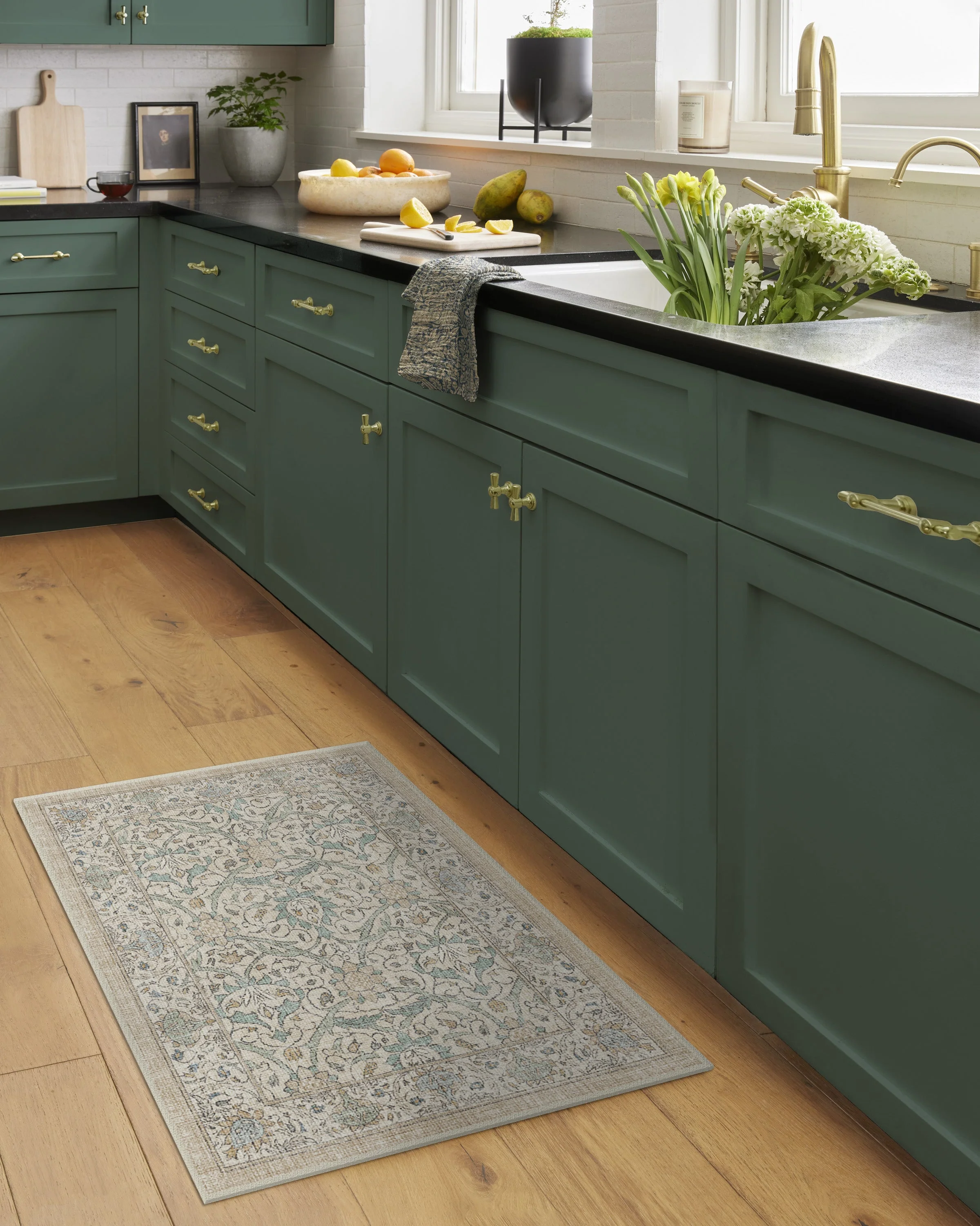 Montreal Natural Jade Flatwoven Rug by Morris & Co.