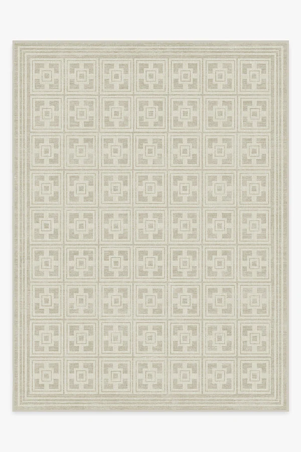 Palm Springs Ivory Stone Rug by Gray Malin