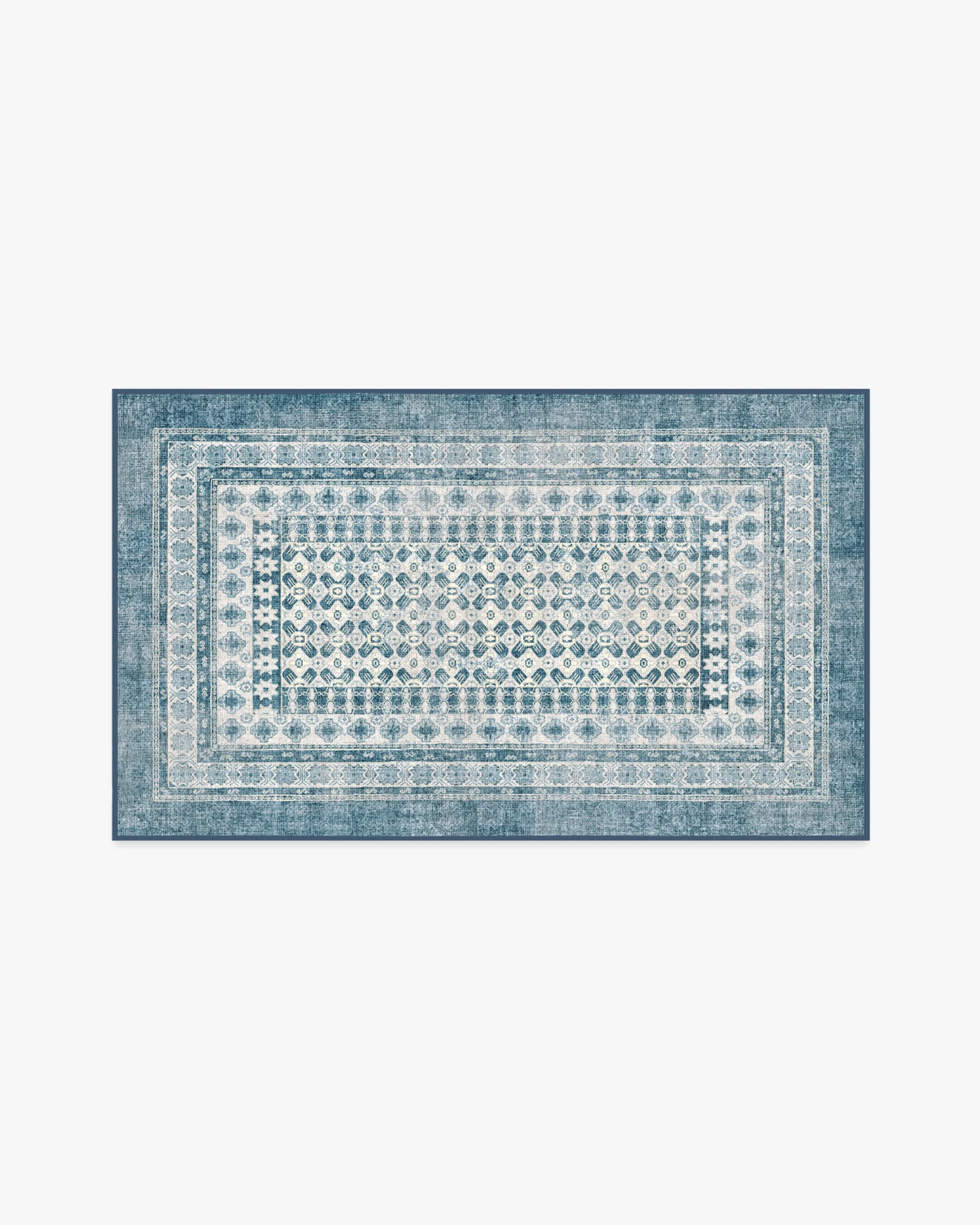 Cyrus Ocean & Ivory Outdoor Rug