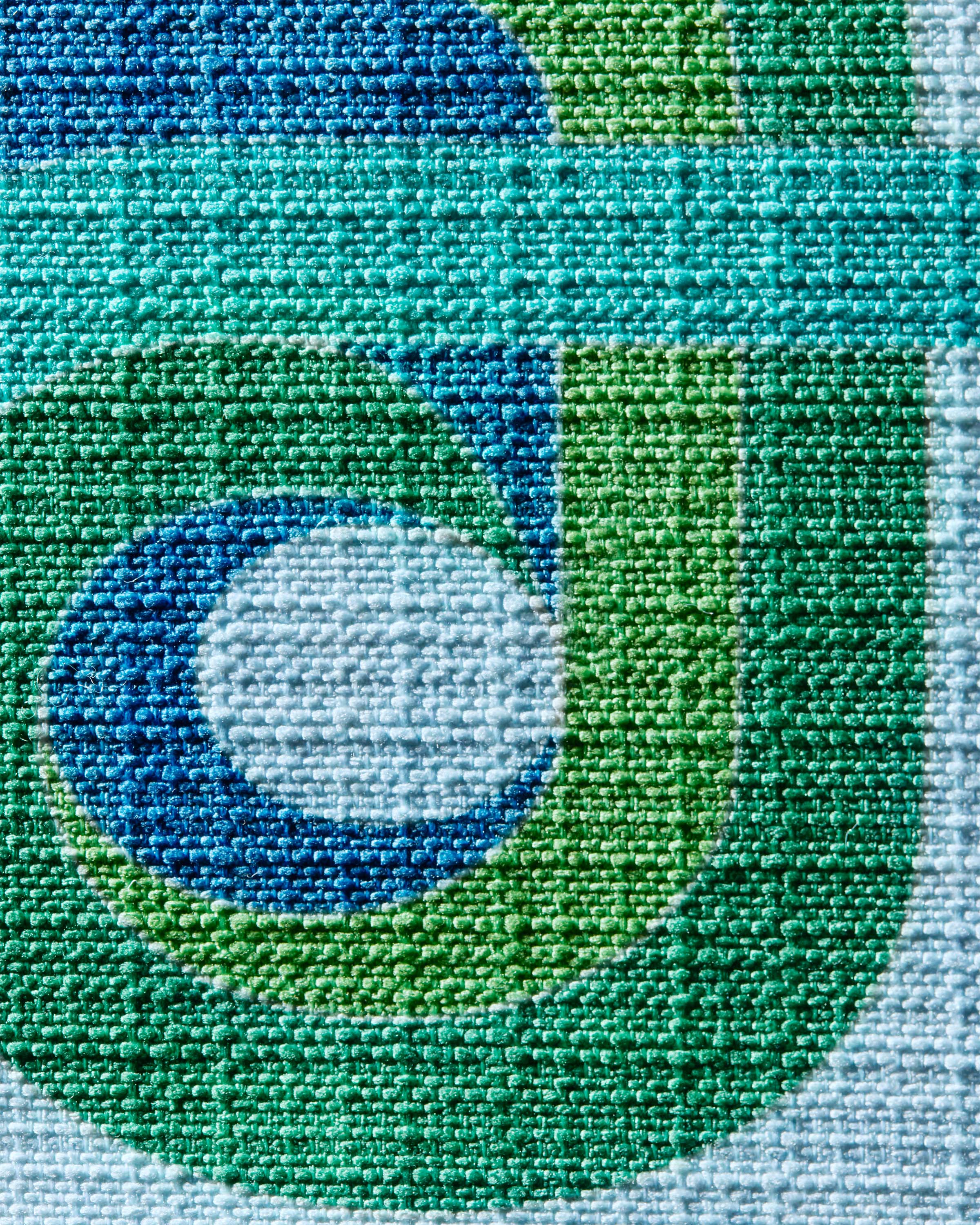 Madrid Turquoise & Green Woven Throw Pillow by Jonathan Adler