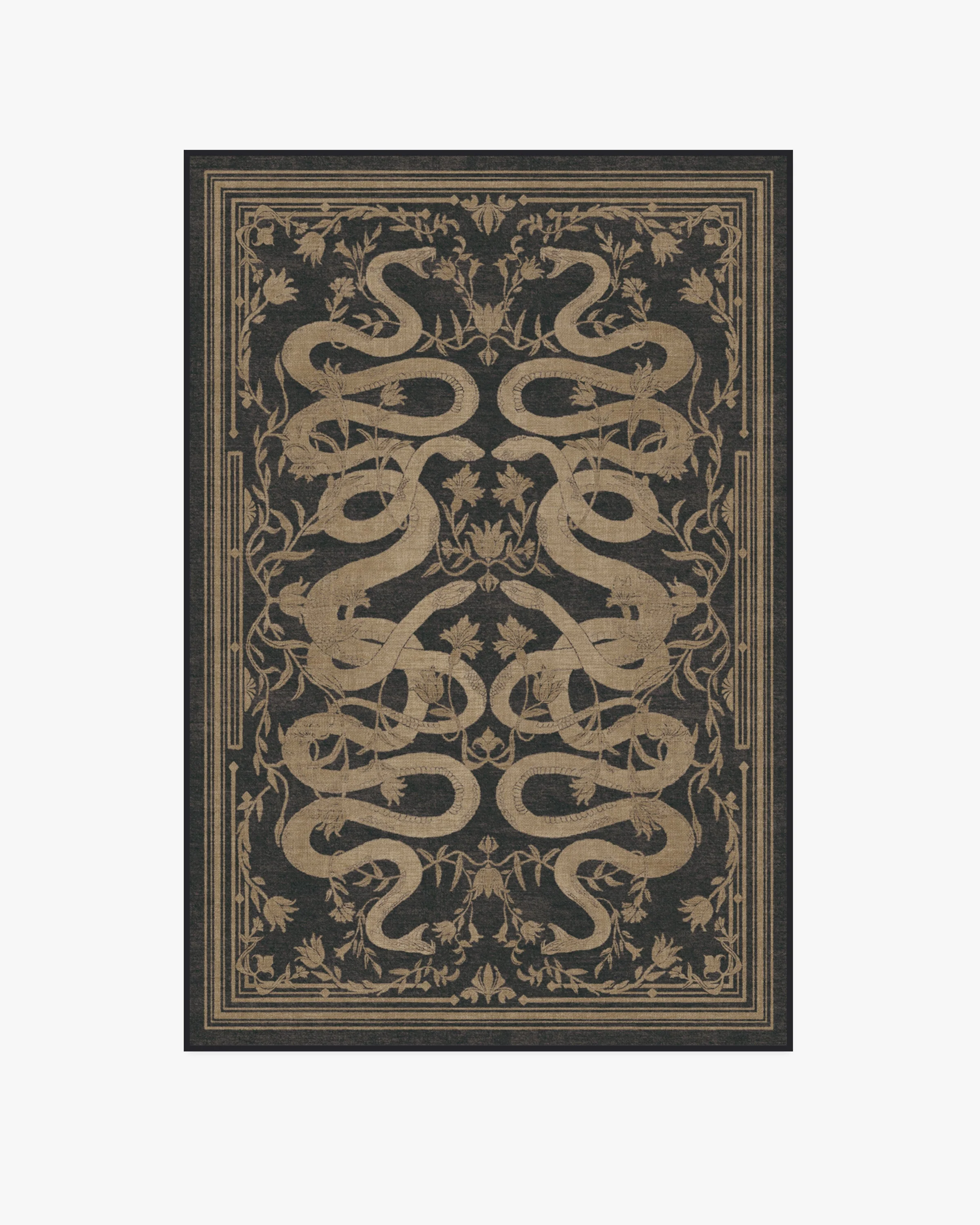 Sumaya Soft Black Flatwoven Rug by Martyn Lawrence Bullard