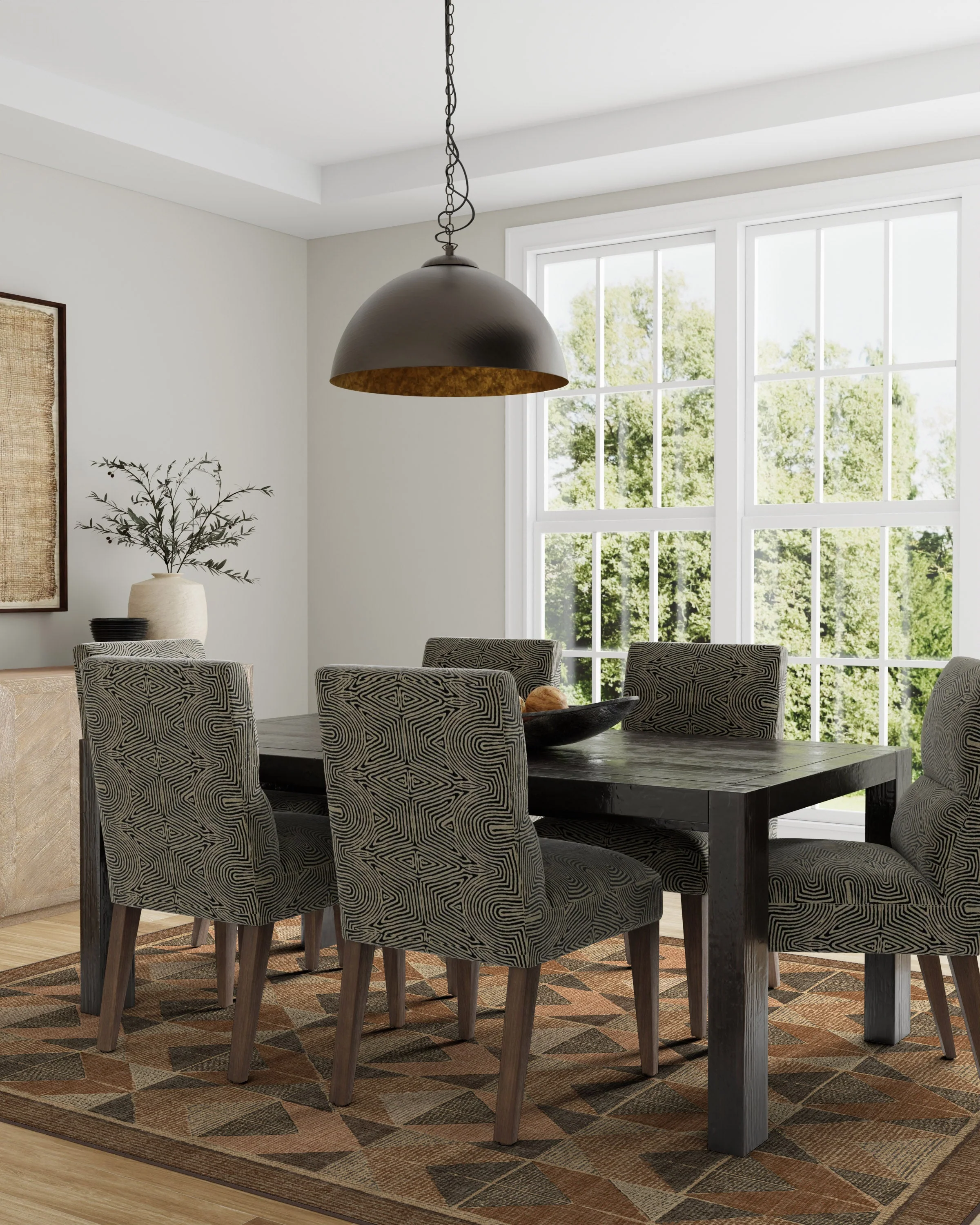 Ember Copper & Brown Flatwoven Rug
