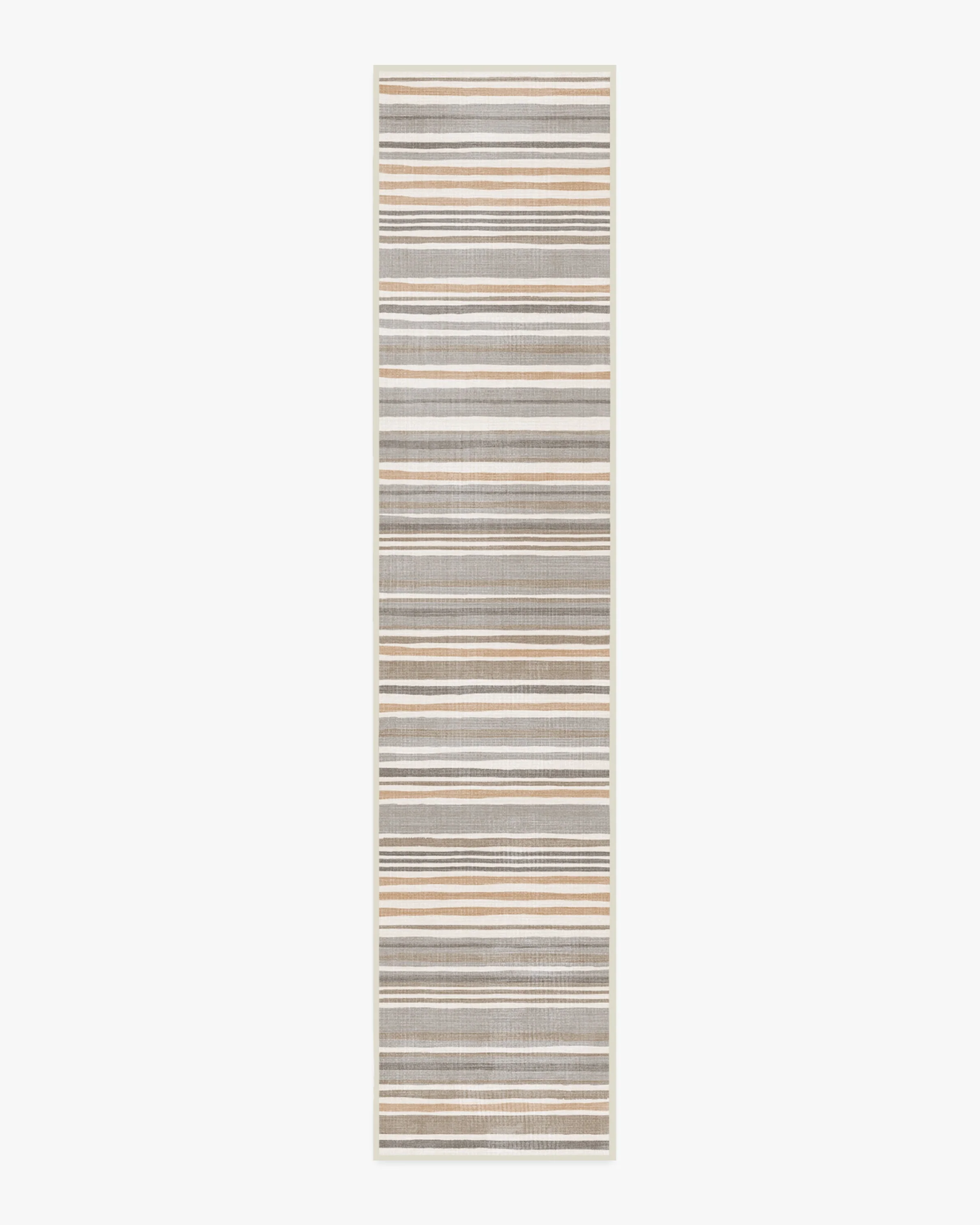 Elio Stripe Grey & Ivory Flatwoven Rug