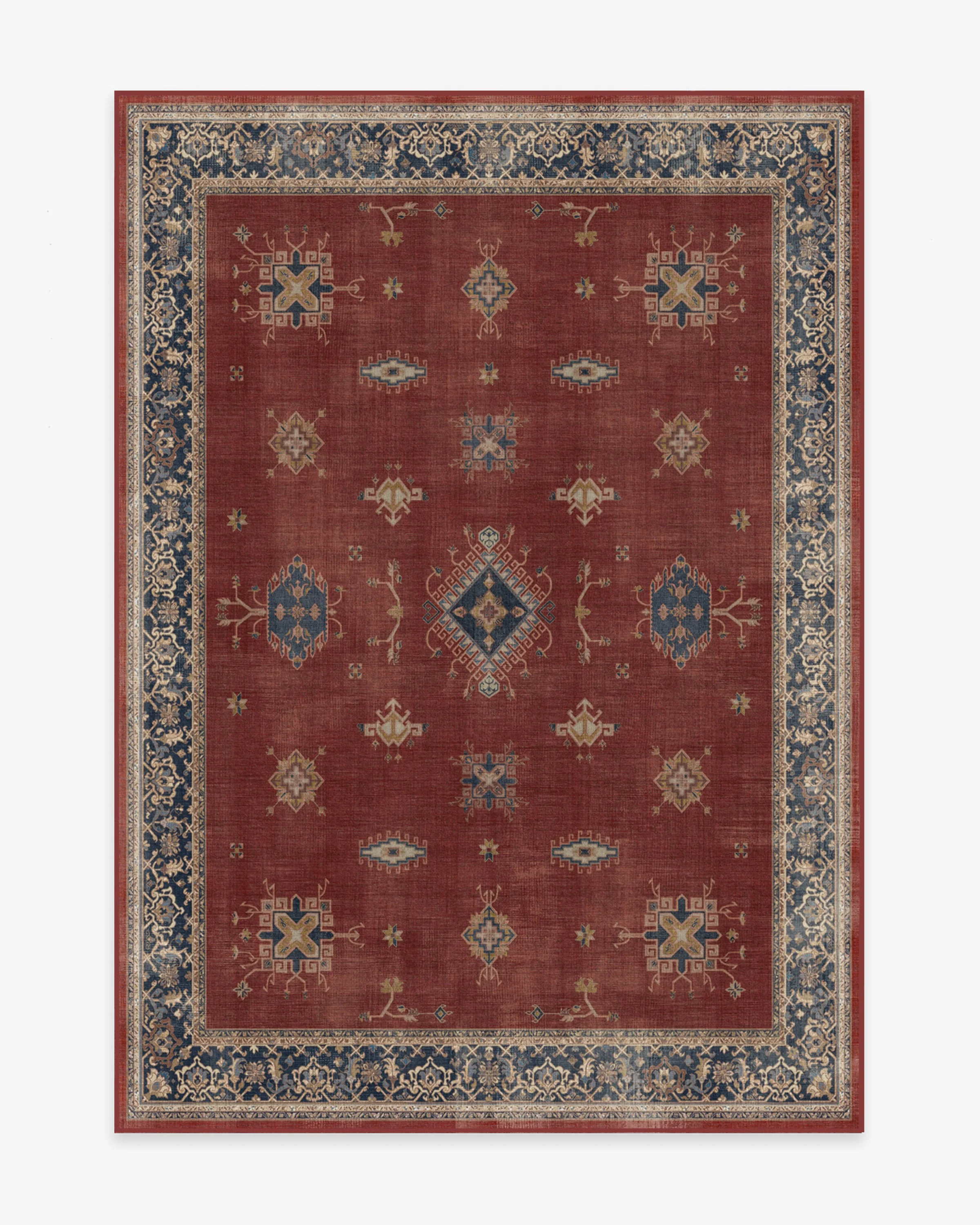 Verena Amber Red Flatwoven Rug