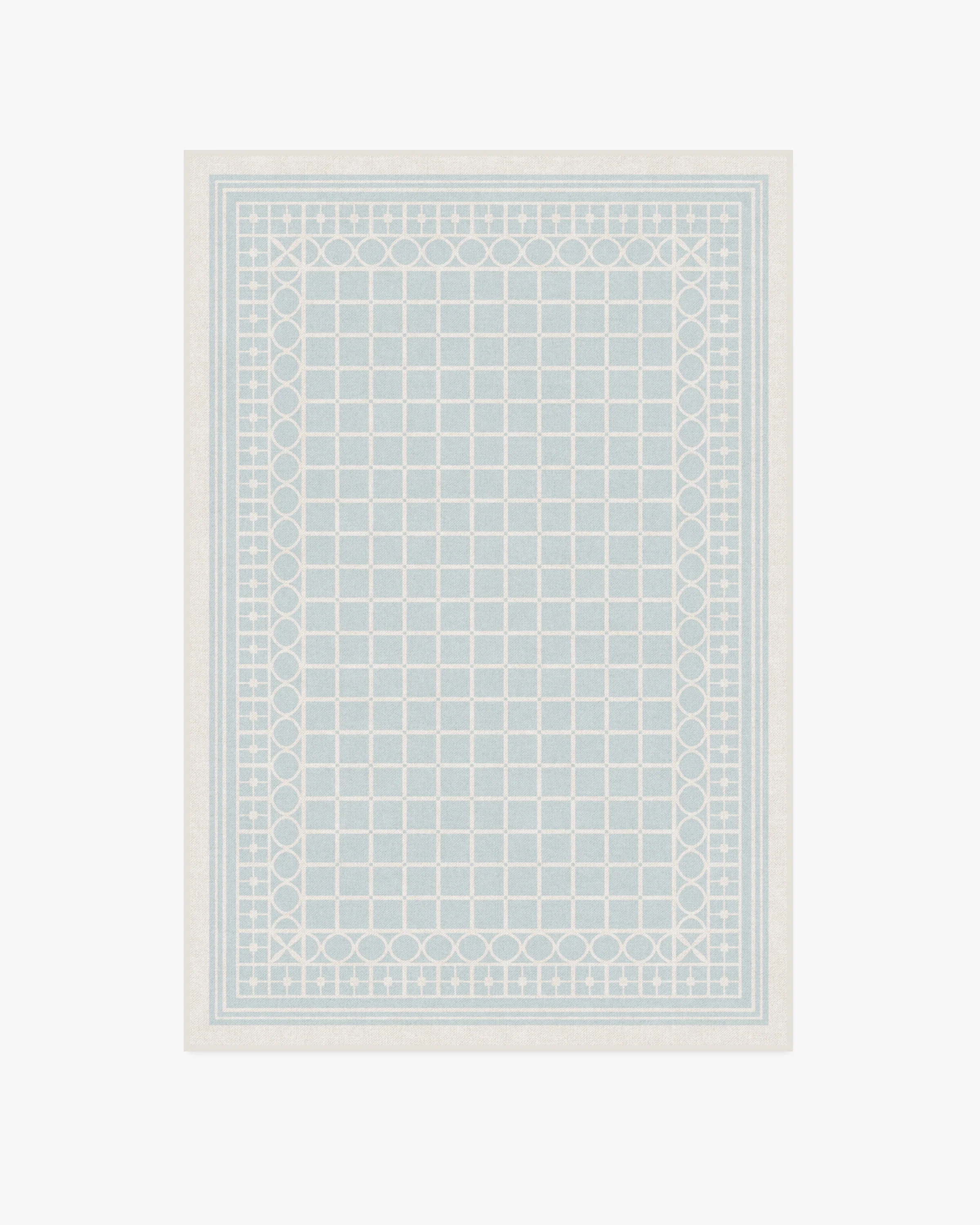 Palm Beach Powder Blue Rug by Gray Malin