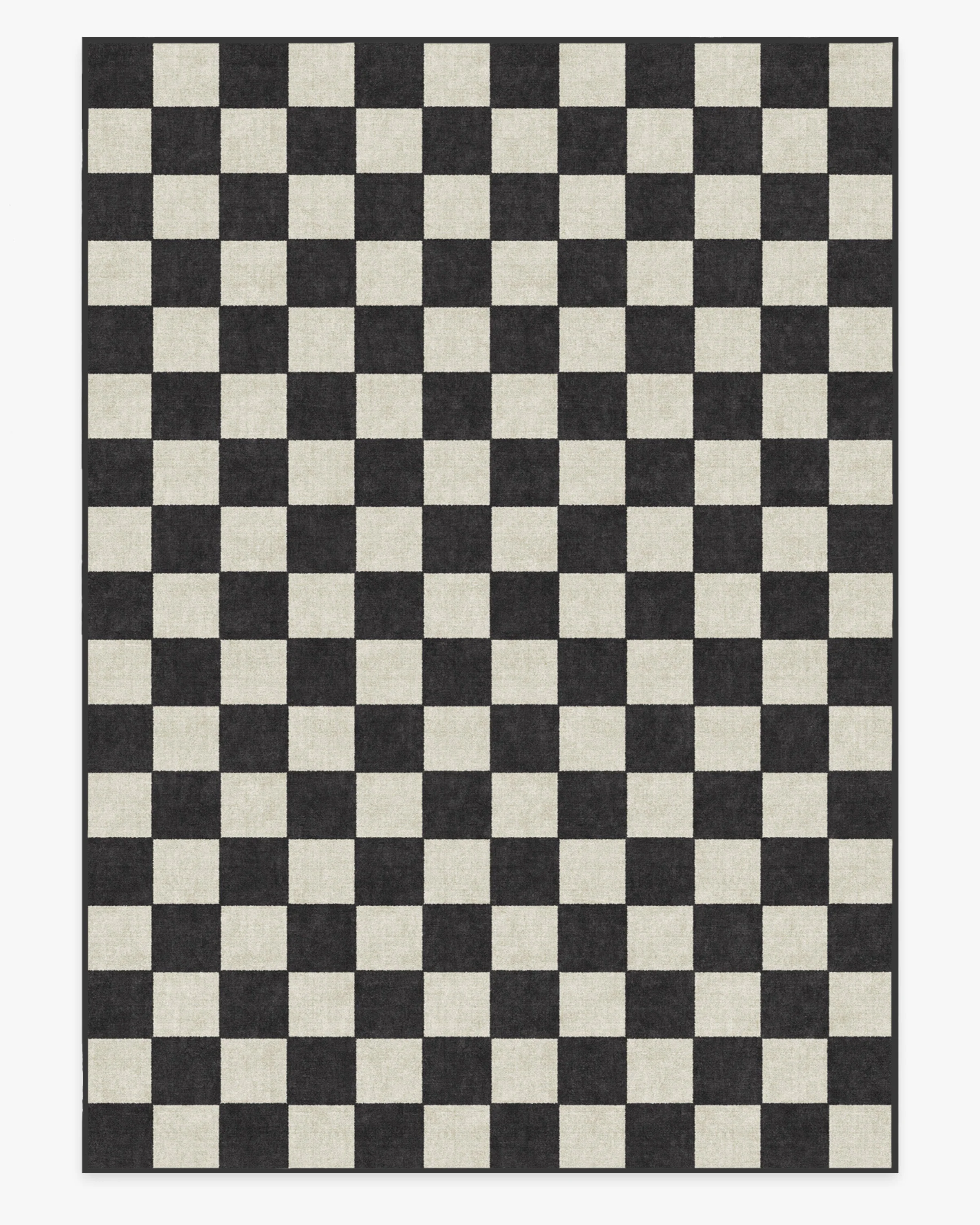 Jaque Checkered Black Flatwoven Rug