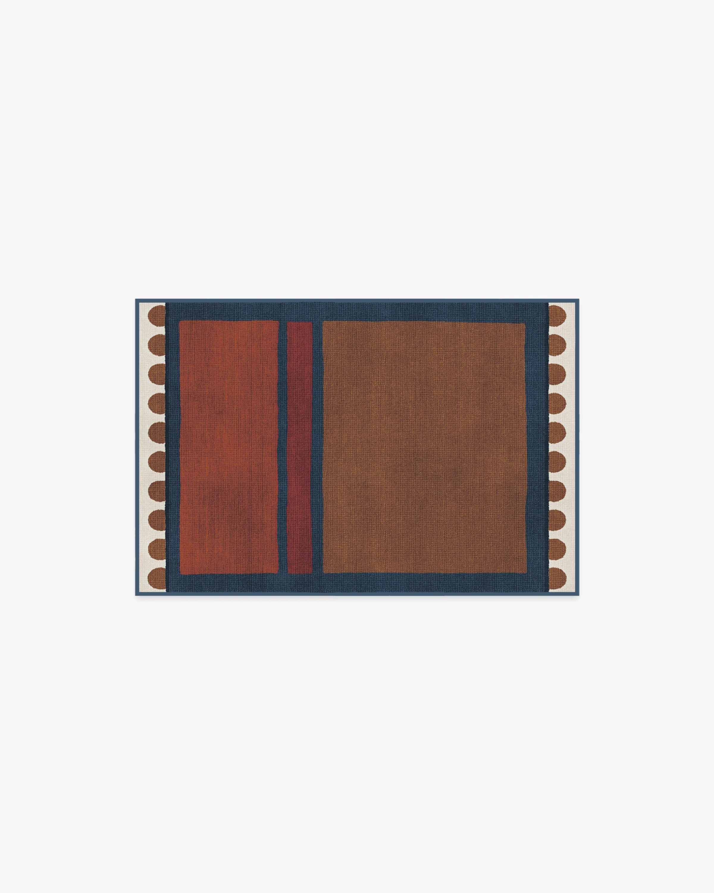Nina Indigo & Rust Flatwoven Rug by Justina Blakeney