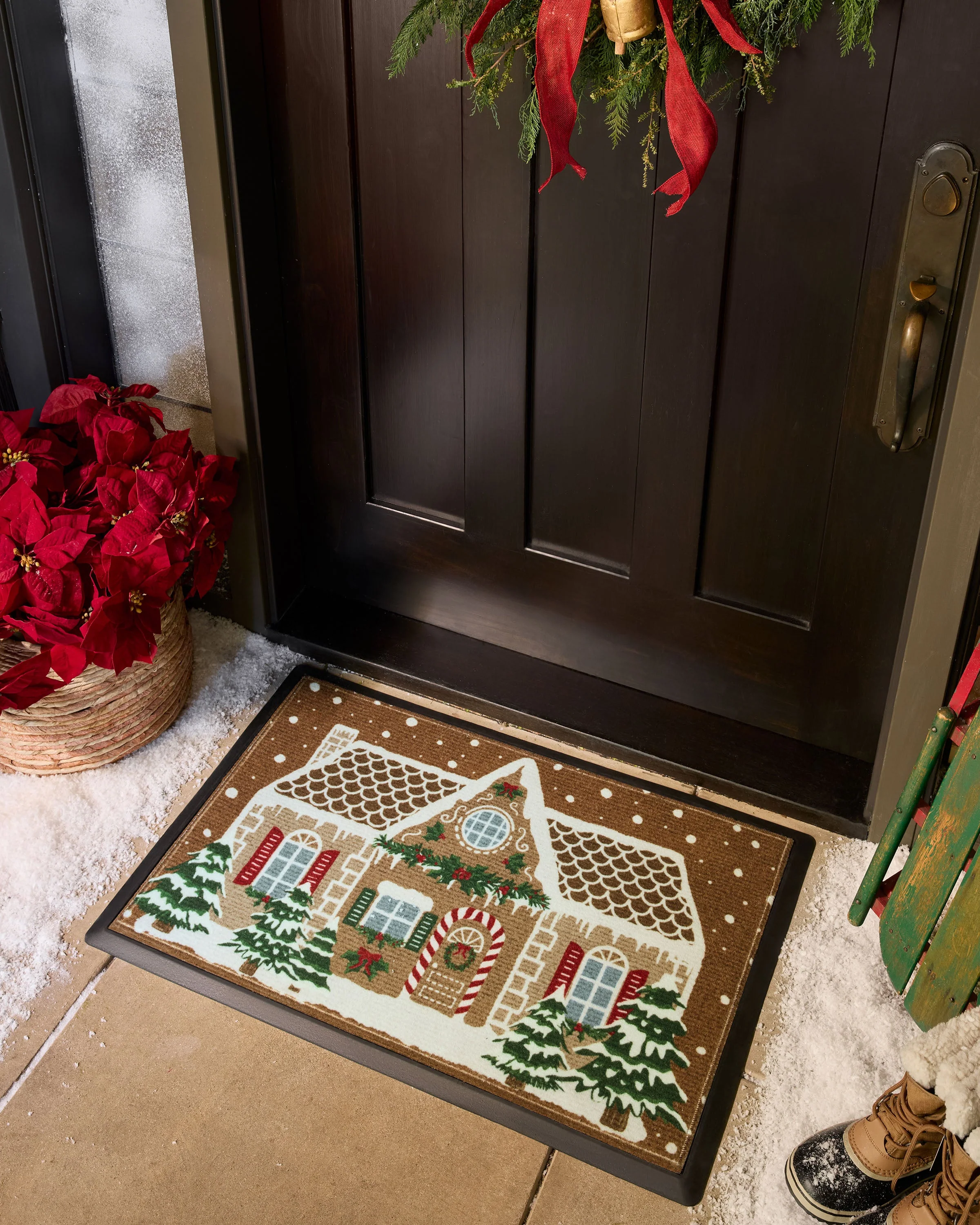 Gingerbread House Doormat