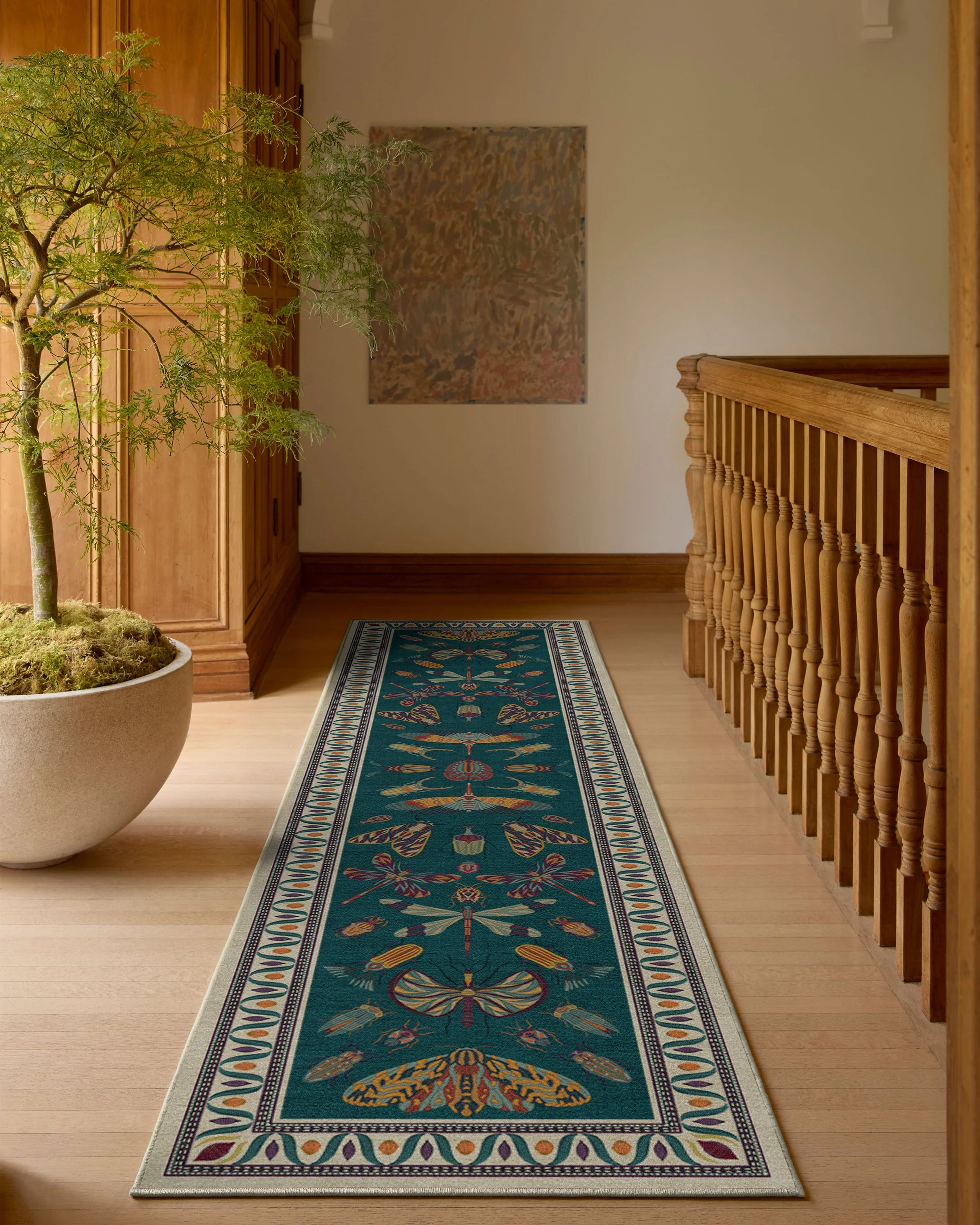 Flutterby Flatwoven Rug by Iris Apfel
