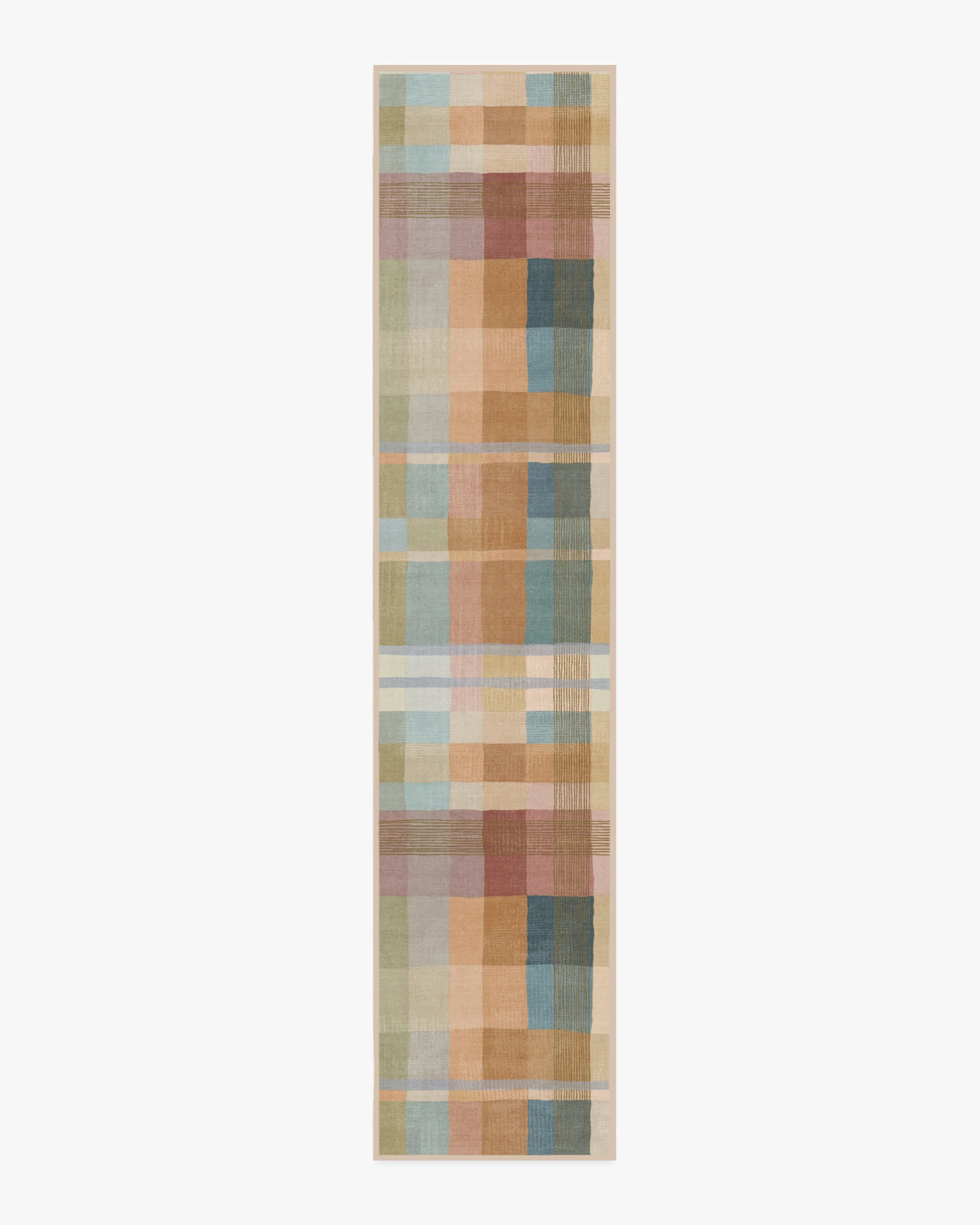 Margot Plaid Ochre Multicolor Flatwoven Rug