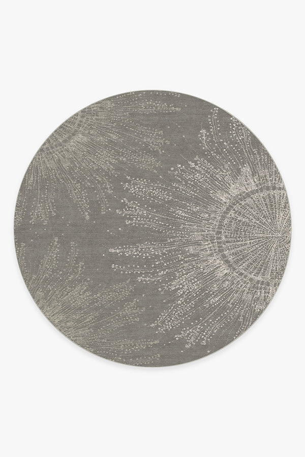Jellyfish Bloom Silver Flatwoven Rug
