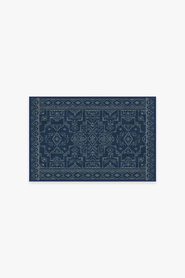 Leelu Navy Blue Flatwoven Rug