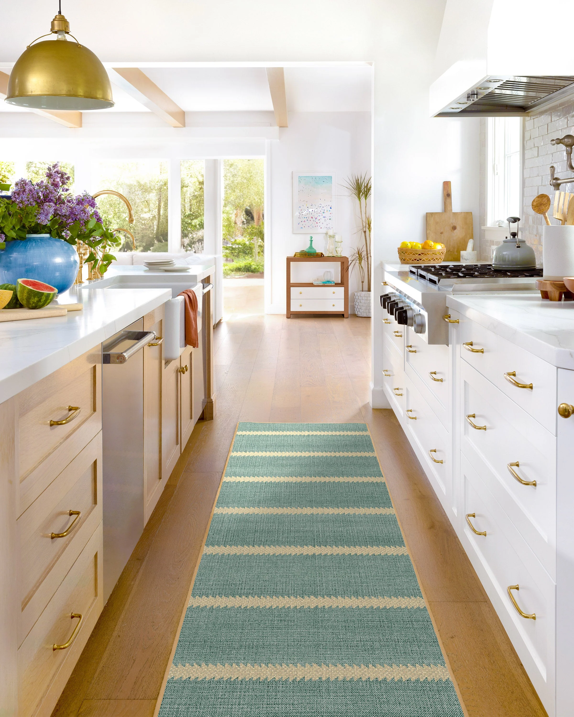 Malibu Blue Re-Jute Rug by Gray Malin