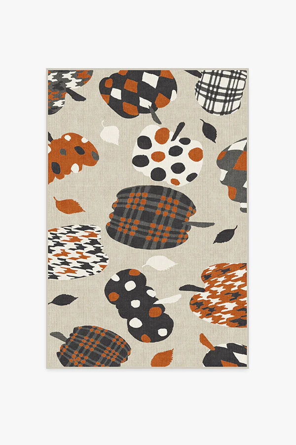Pumpkin Orange Flatwoven Rug